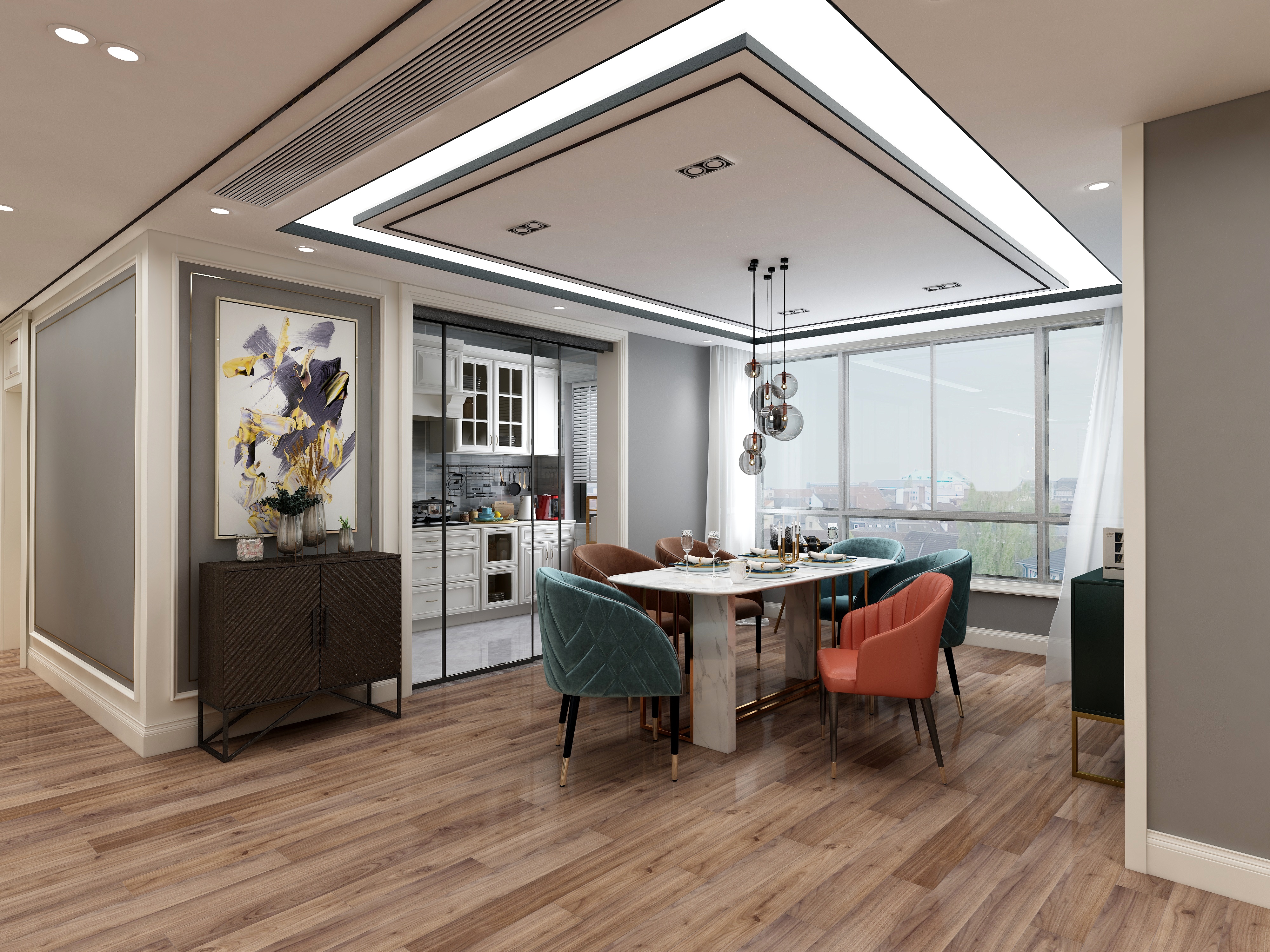 艾仕学院ekxv-蓝色情人-轻奢风-装修设计方案