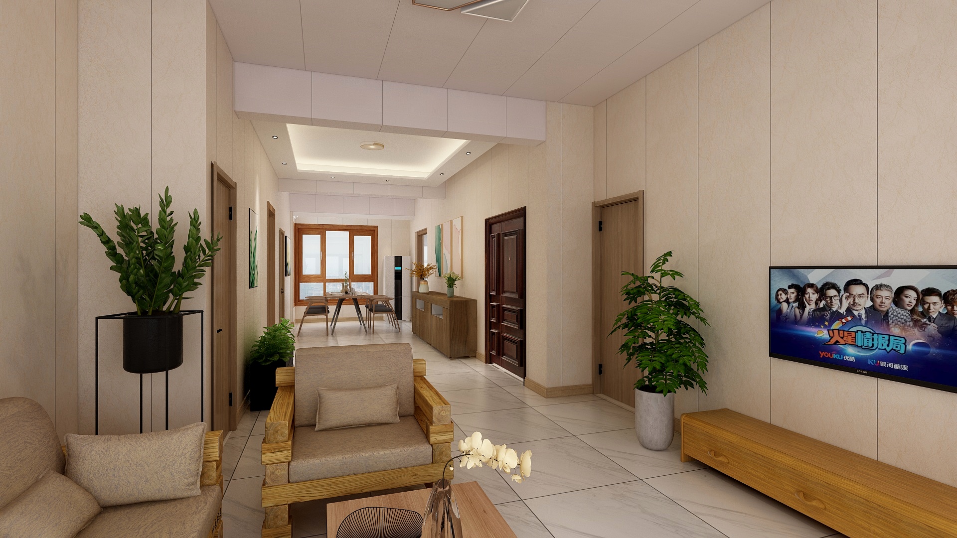 黄波-铂金汉宫134.23㎡F022户型3室3厅-装修设计方案