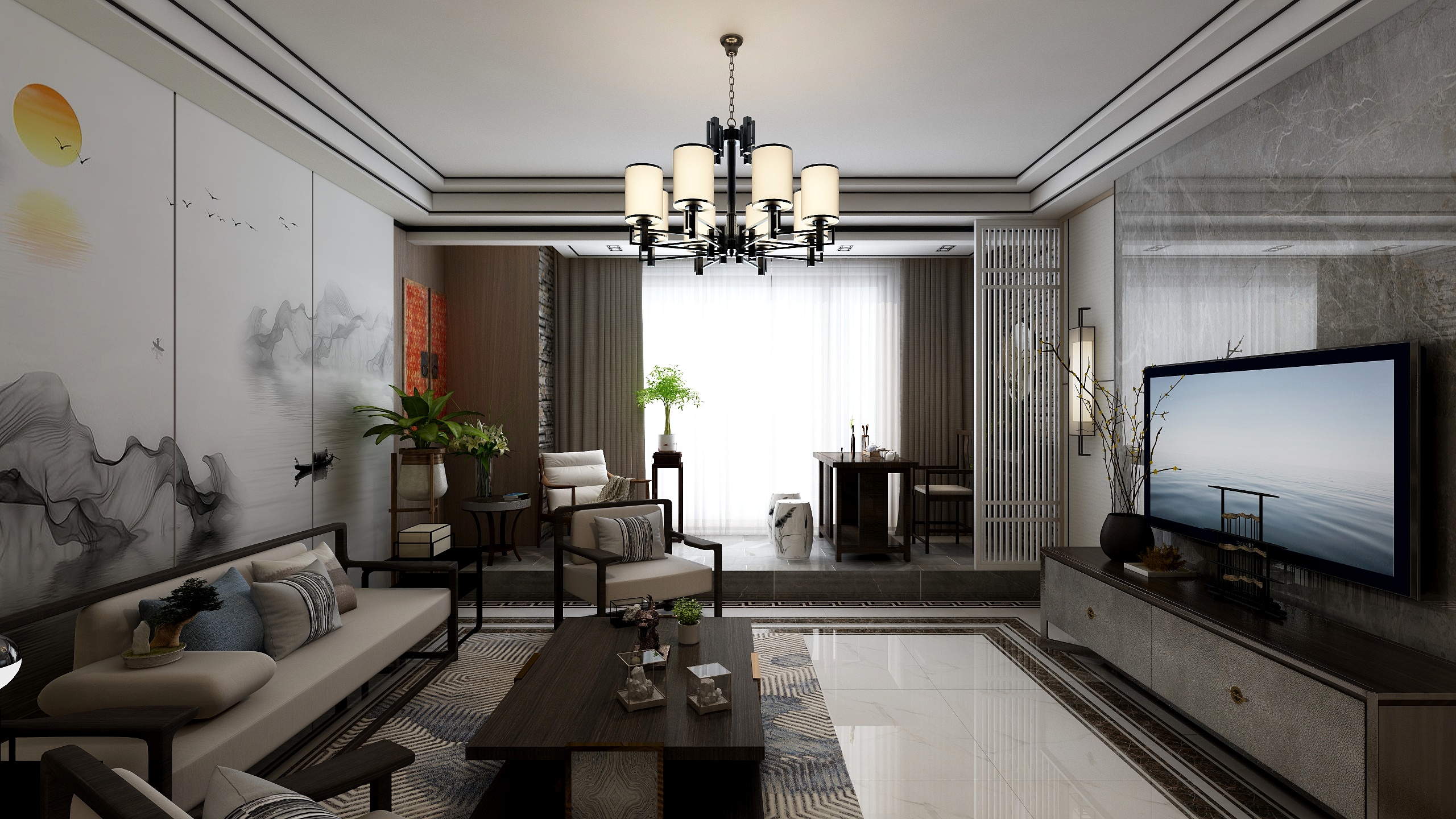 南部山水装饰-上河湾-装修设计方案