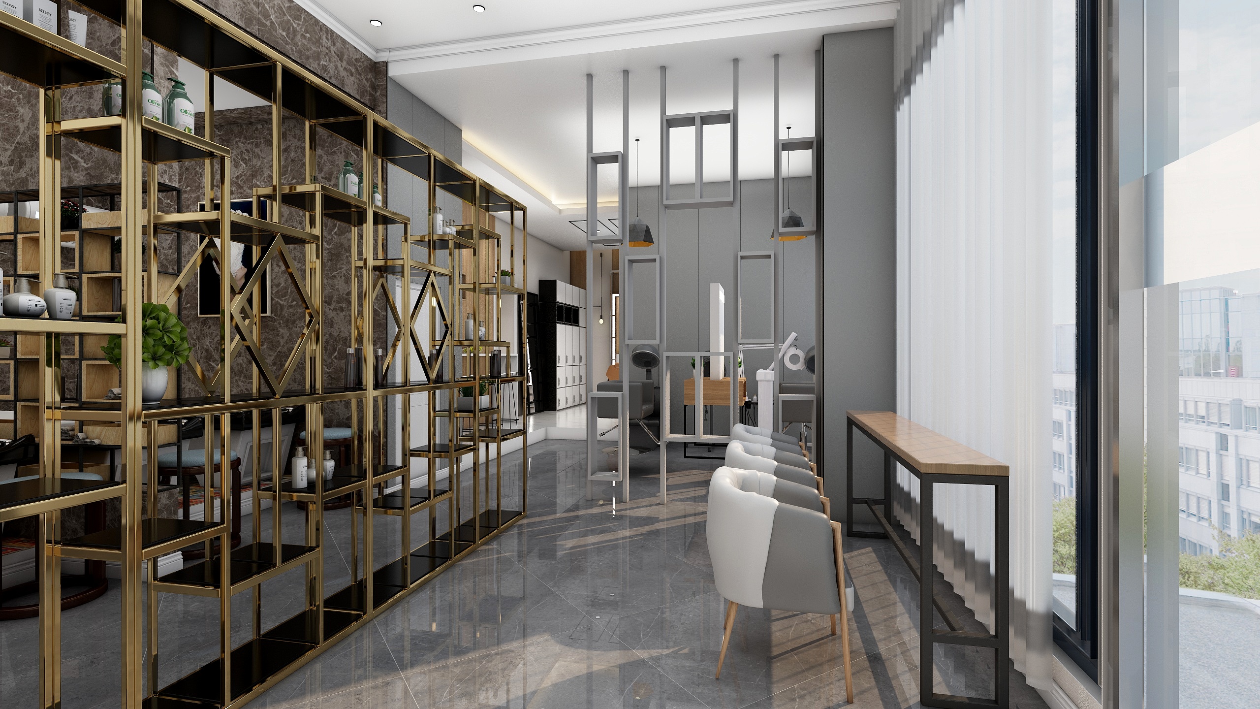 威雅澜庭-理发店-装修设计方案