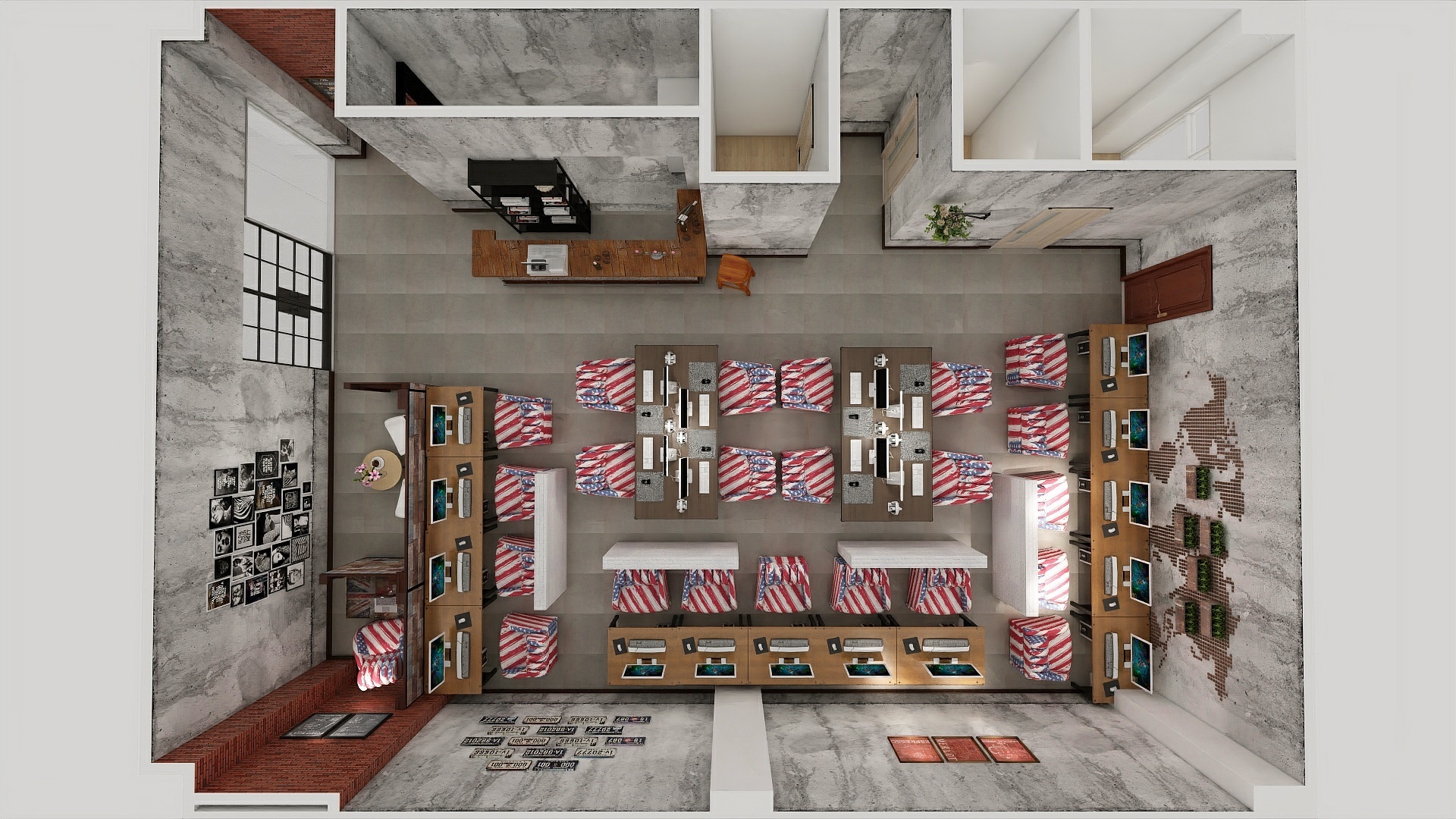 宁静狂潮-宋屯网吧1层-1-副本-装修设计方案