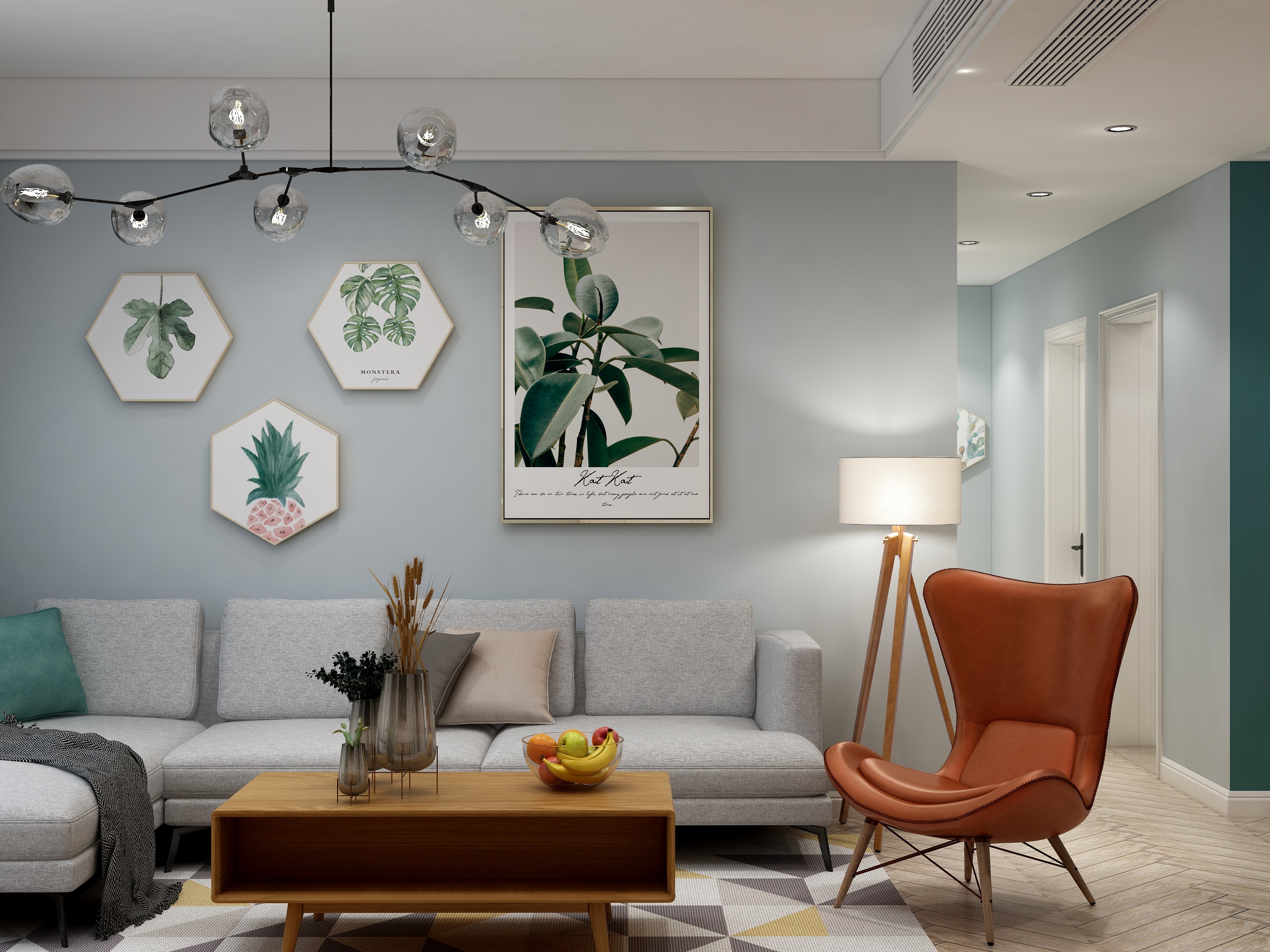 千彦空间设计-金泰尚城-风尚北欧装修效果图