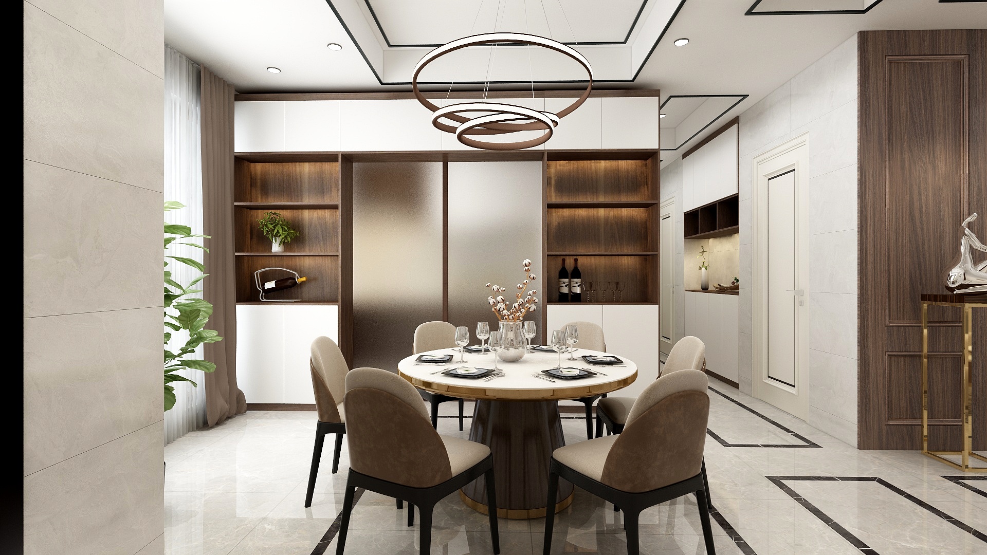 钟某人2-119方现代三居装修效果图