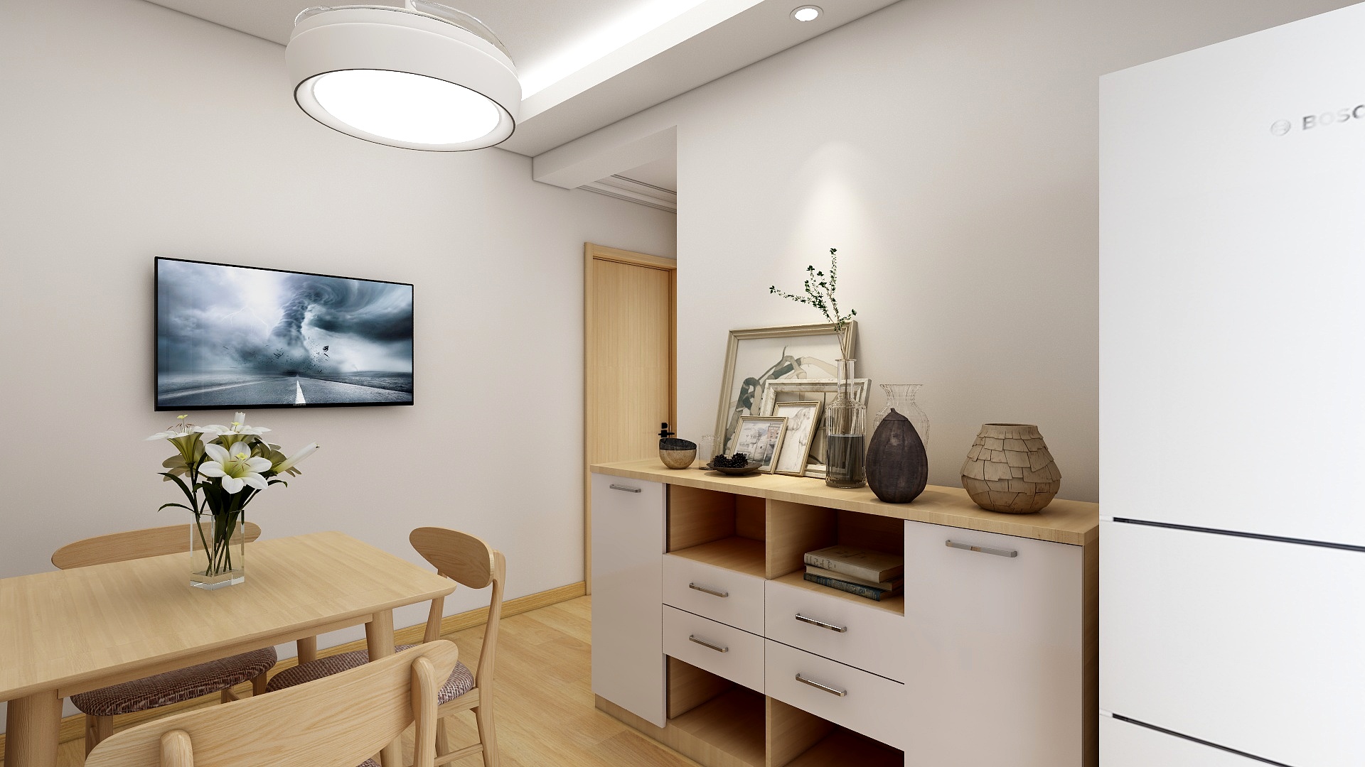 虹口店-王凯骏-62方北欧一居装修效果图