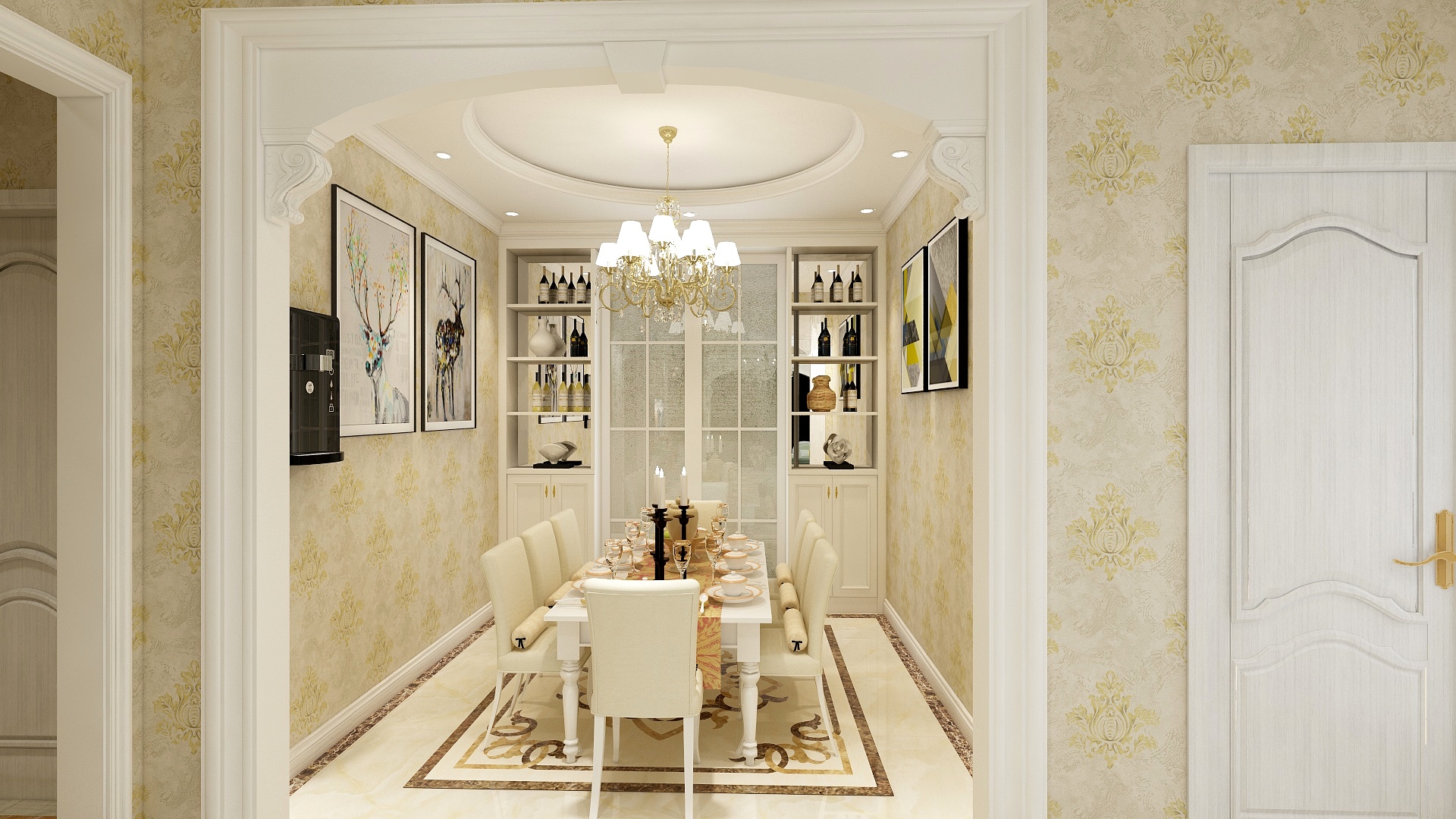 金管家装饰刘Sir-拉菲124已渲欧式***-装修设计方案