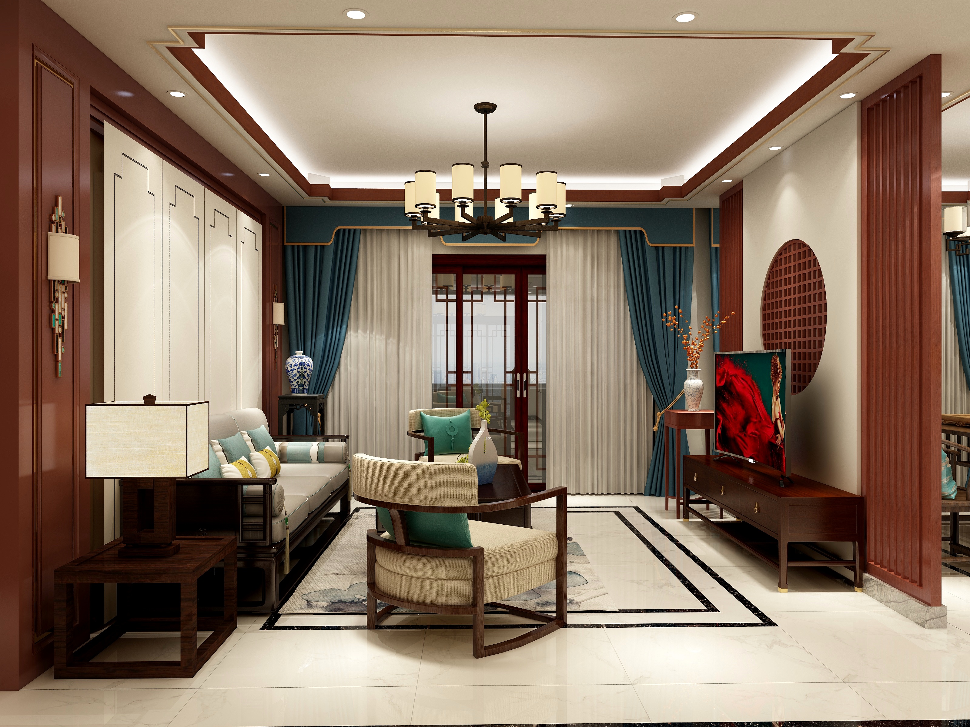 ML-Design-奥正诚园156㎡3室-装修设计方案