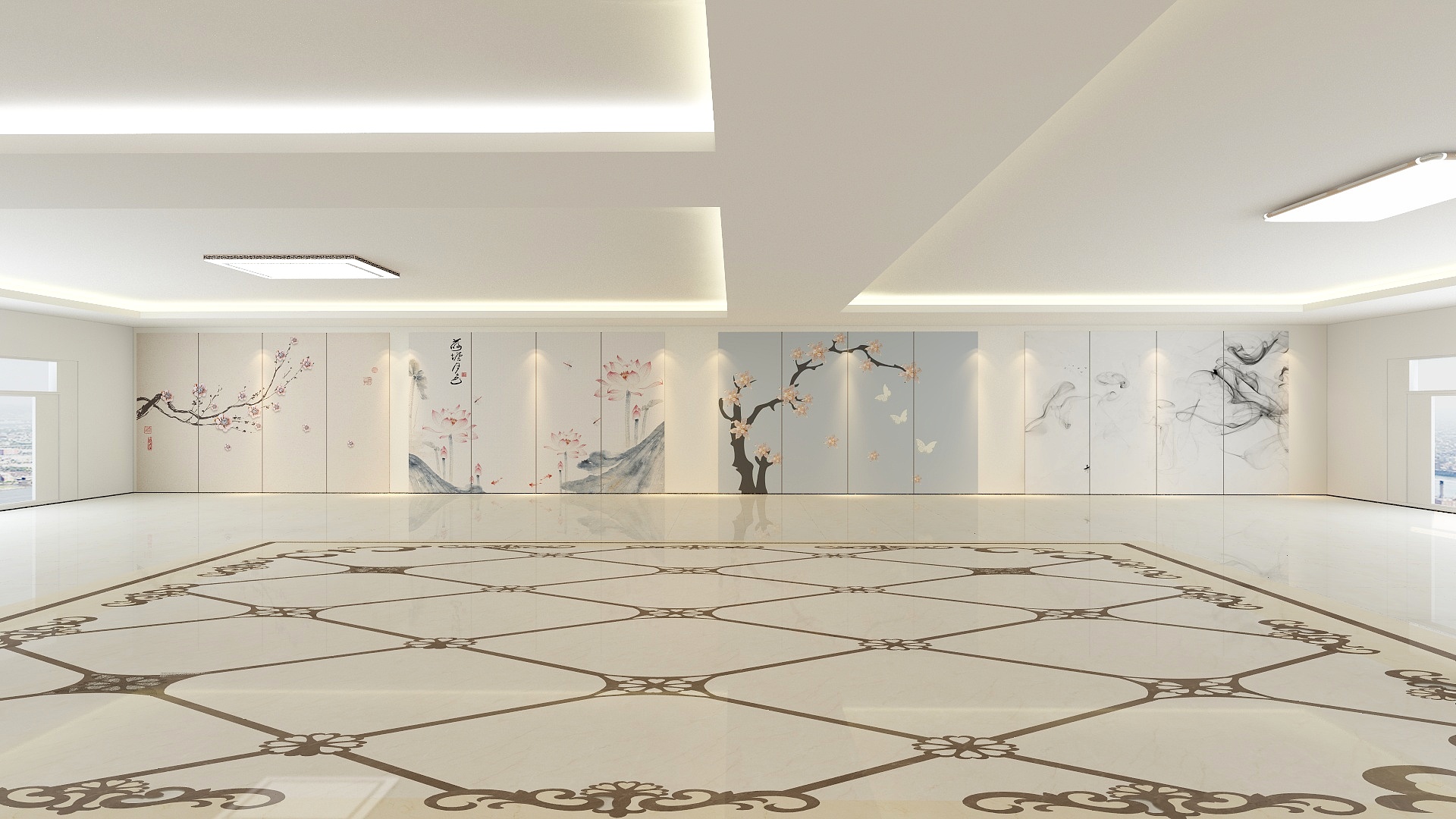 新新设计工作室-皇佳装饰背景墙效果图-装修设计方案