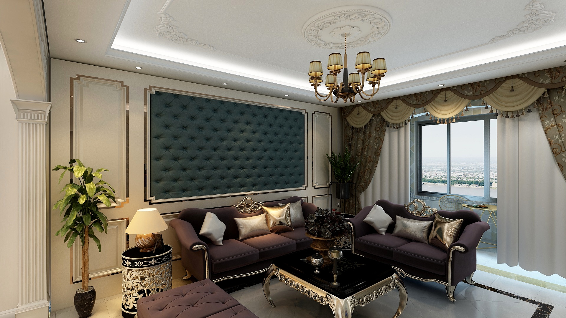 刘振_18653408397-德城名郡147平欧式四居-装修设计方案