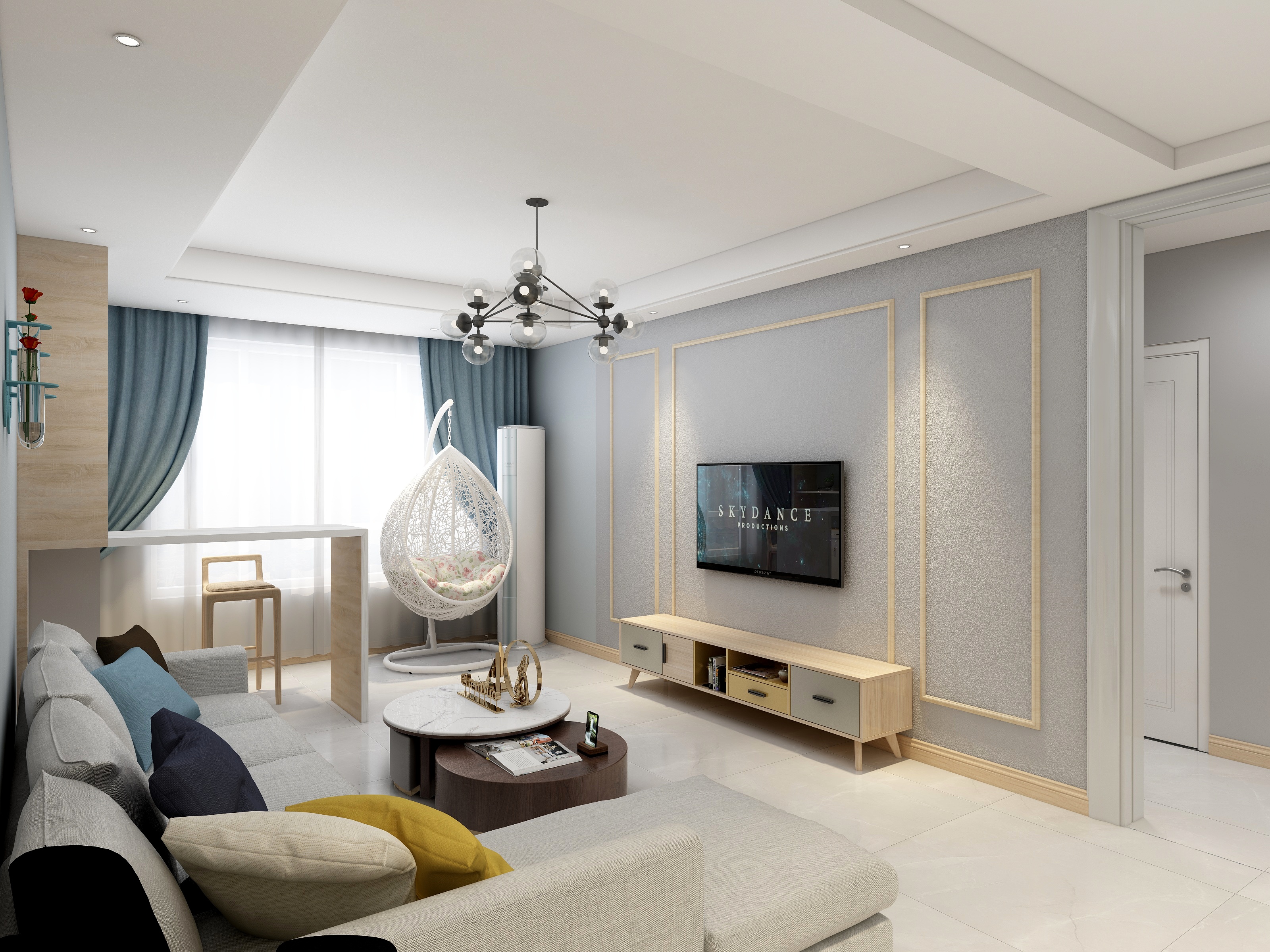 楠木灬青城-春天里方案---北欧-装修设计方案