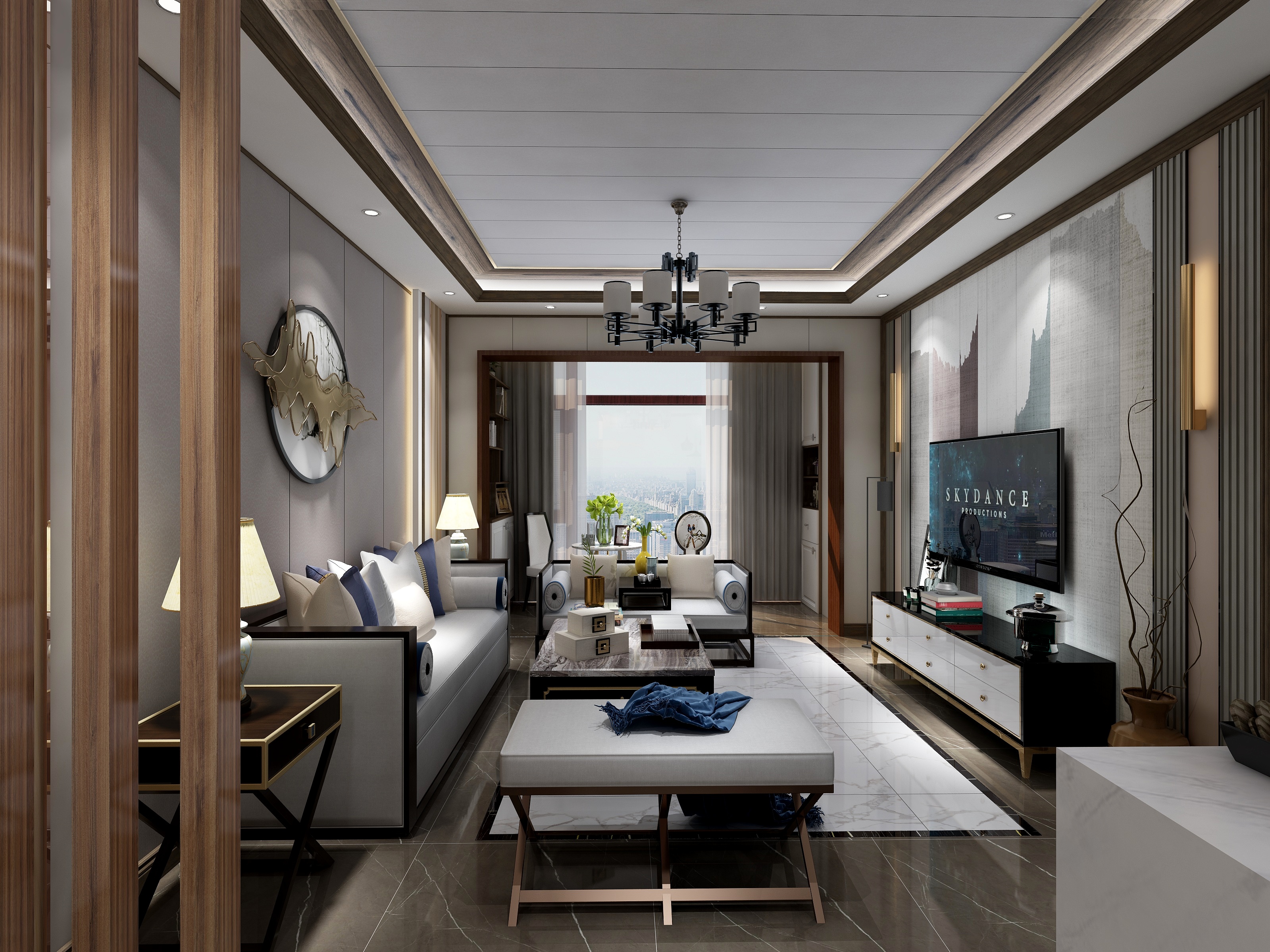 丨.-汇星品鹿寨1405新中式风格-装修设计方案