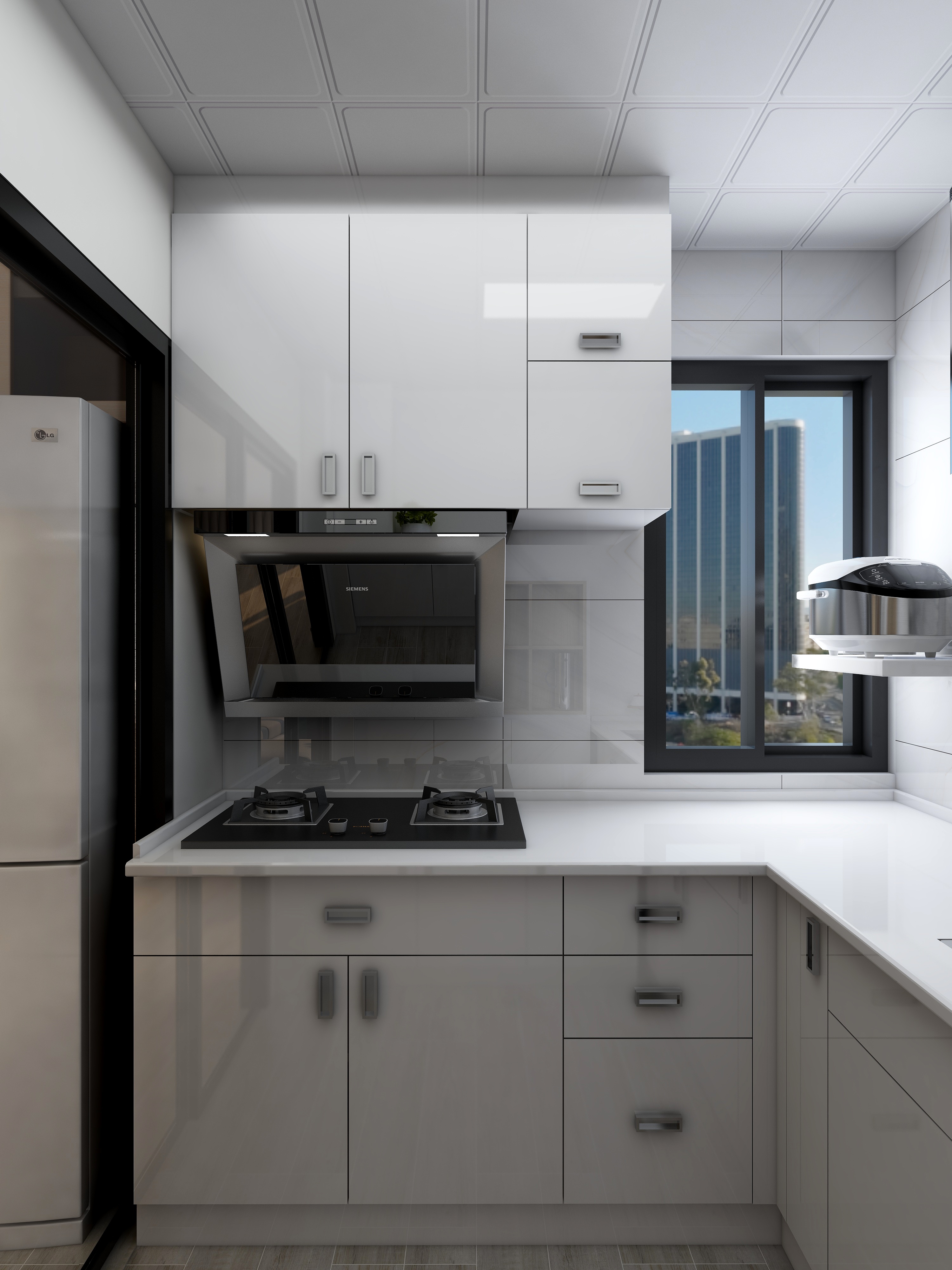 李青越-75㎡现代三居装修效果图