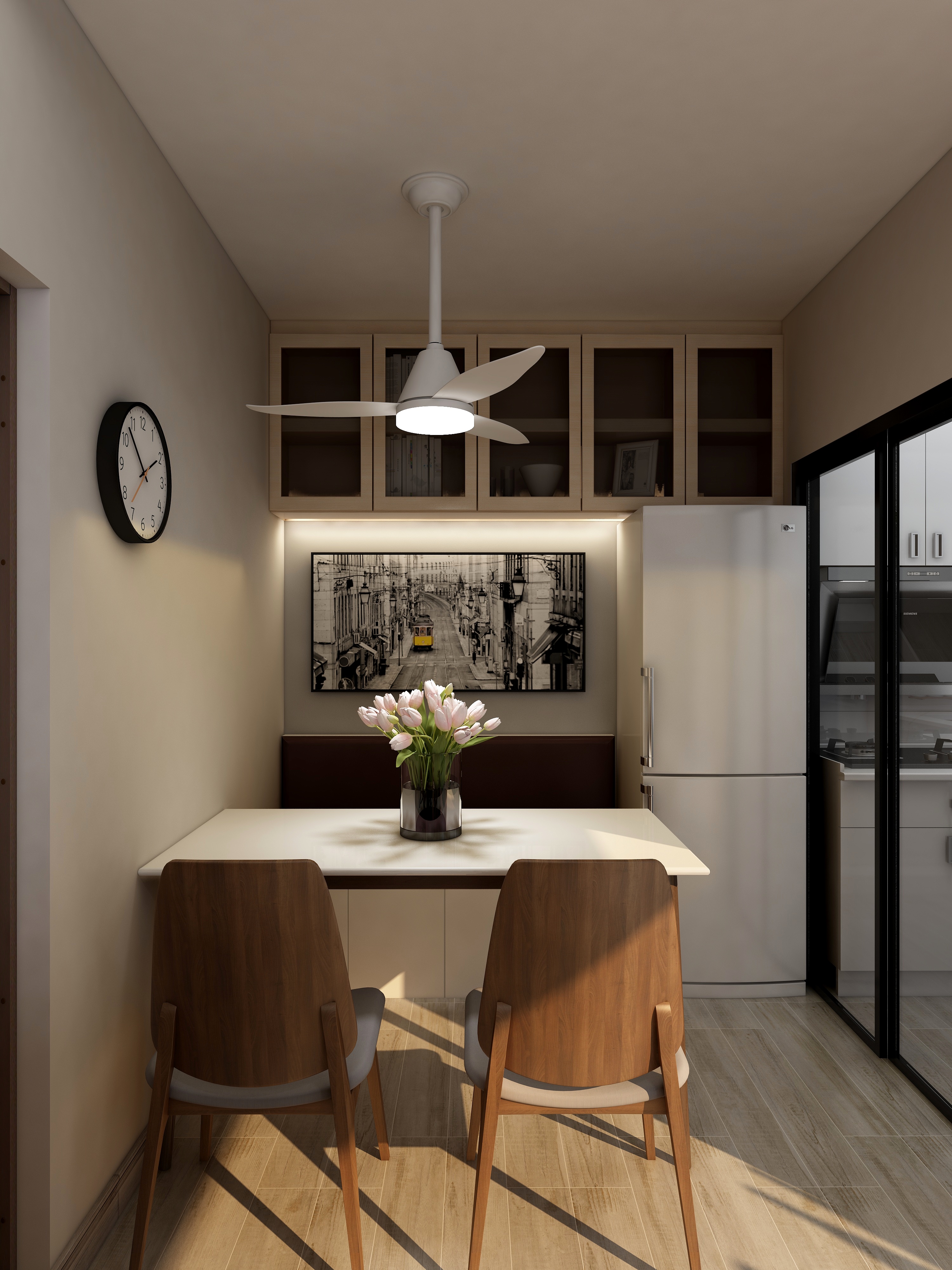 李青越-75㎡现代三居装修效果图