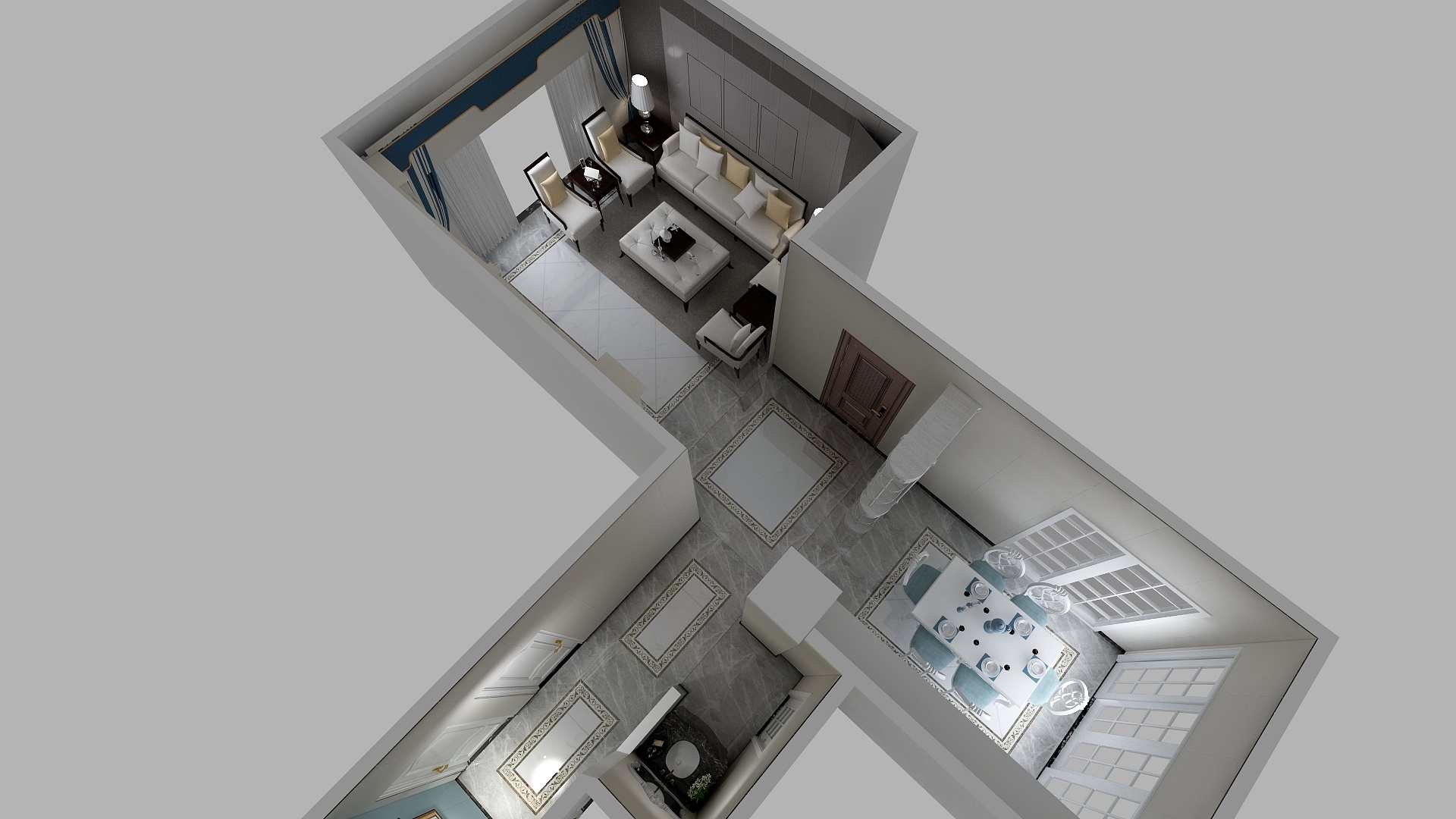 美屋定制朱日益-平和县锦绣柚都7幢802-装修设计方案