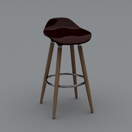 Scandinavian Bar Stools,Black