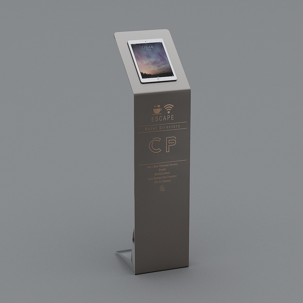 导视吊牌指示牌3D模型