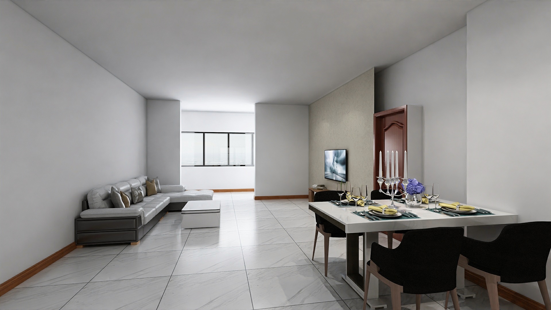 麦华淇广告传媒-57户型-装修设计方案