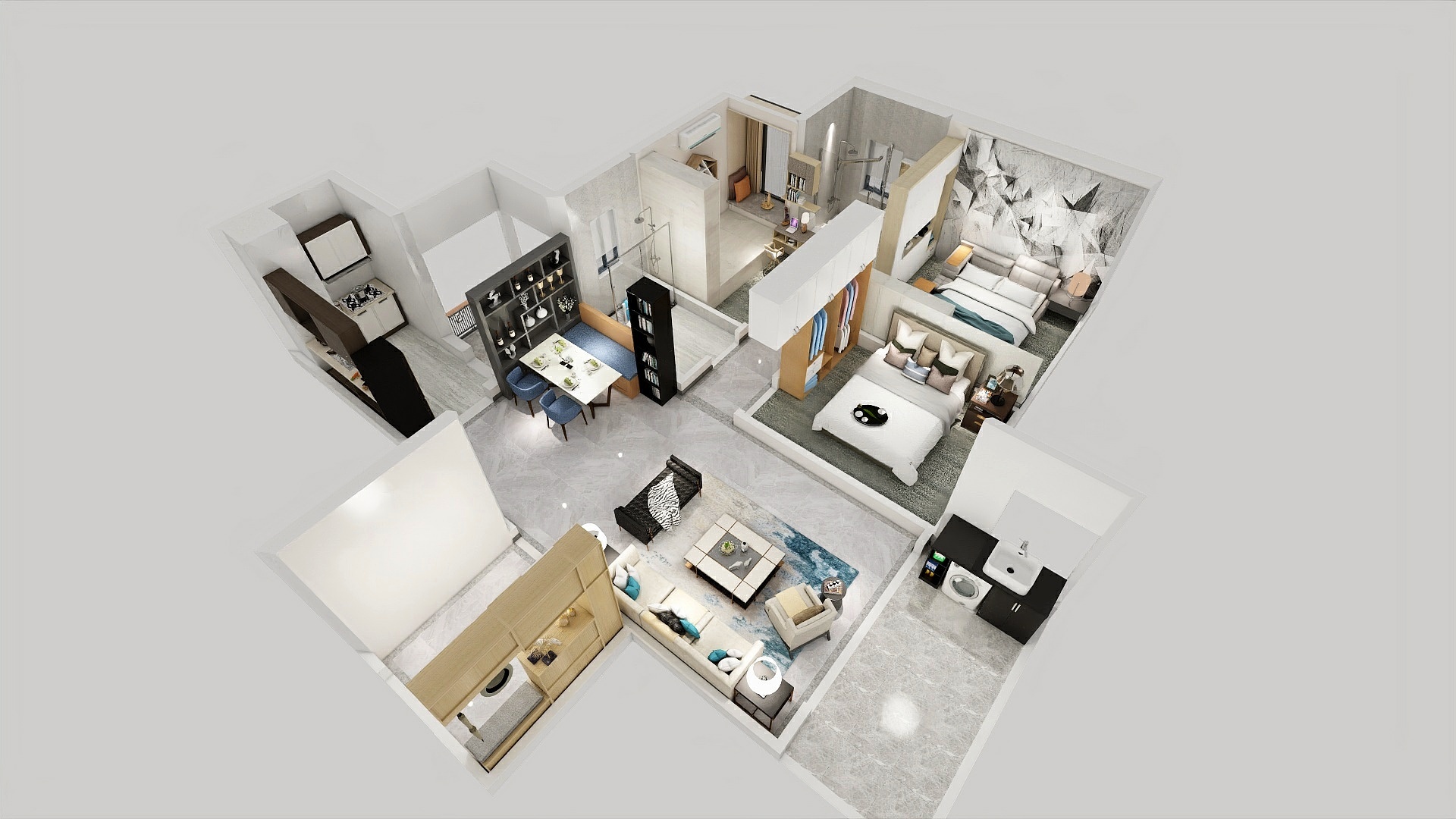 火炬吴彦祖-星月彩虹7栋03户-装修设计方案