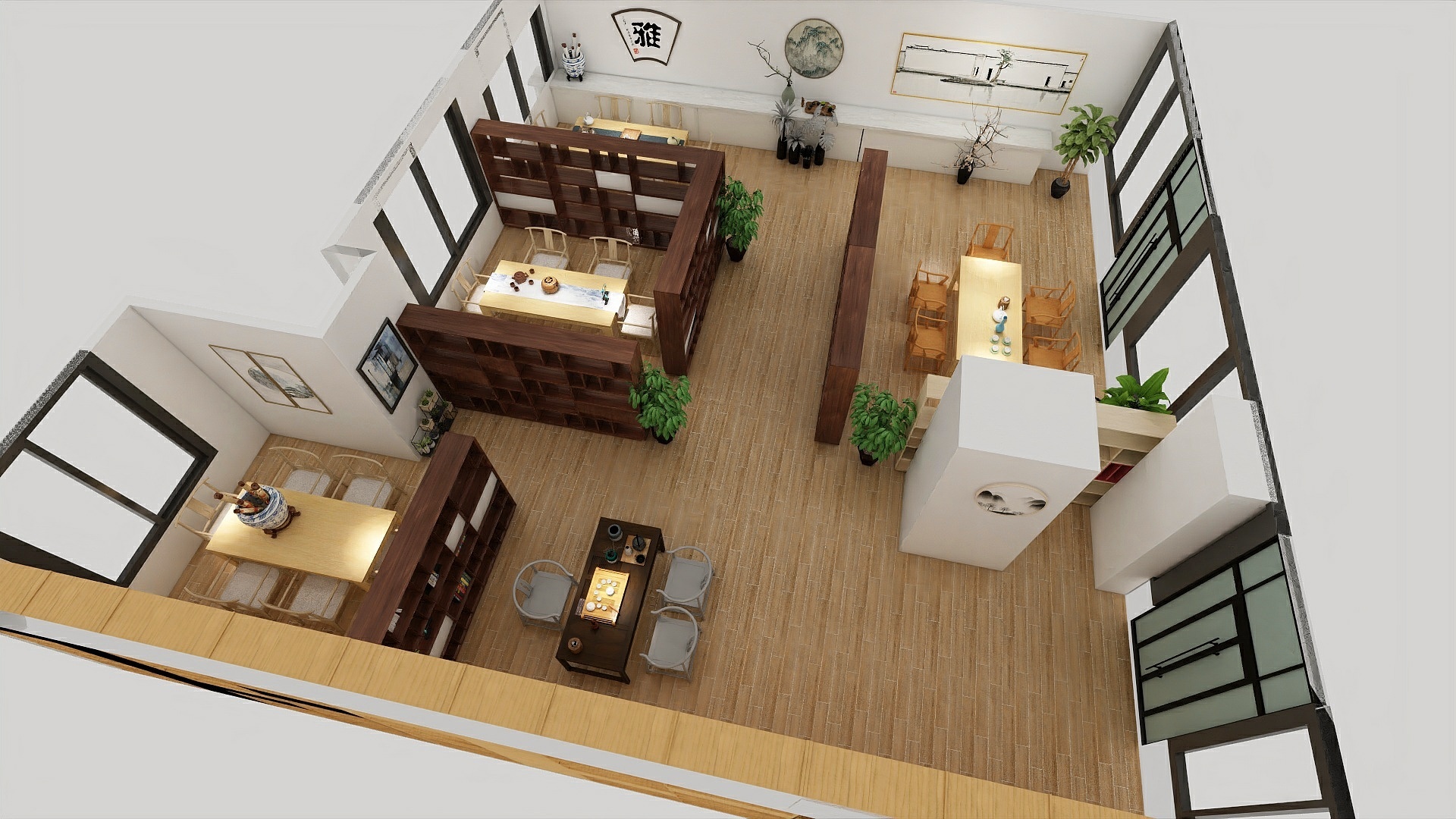 中辉同创装饰-山东（潍坊）公共实训基地茶室-装修设计方案