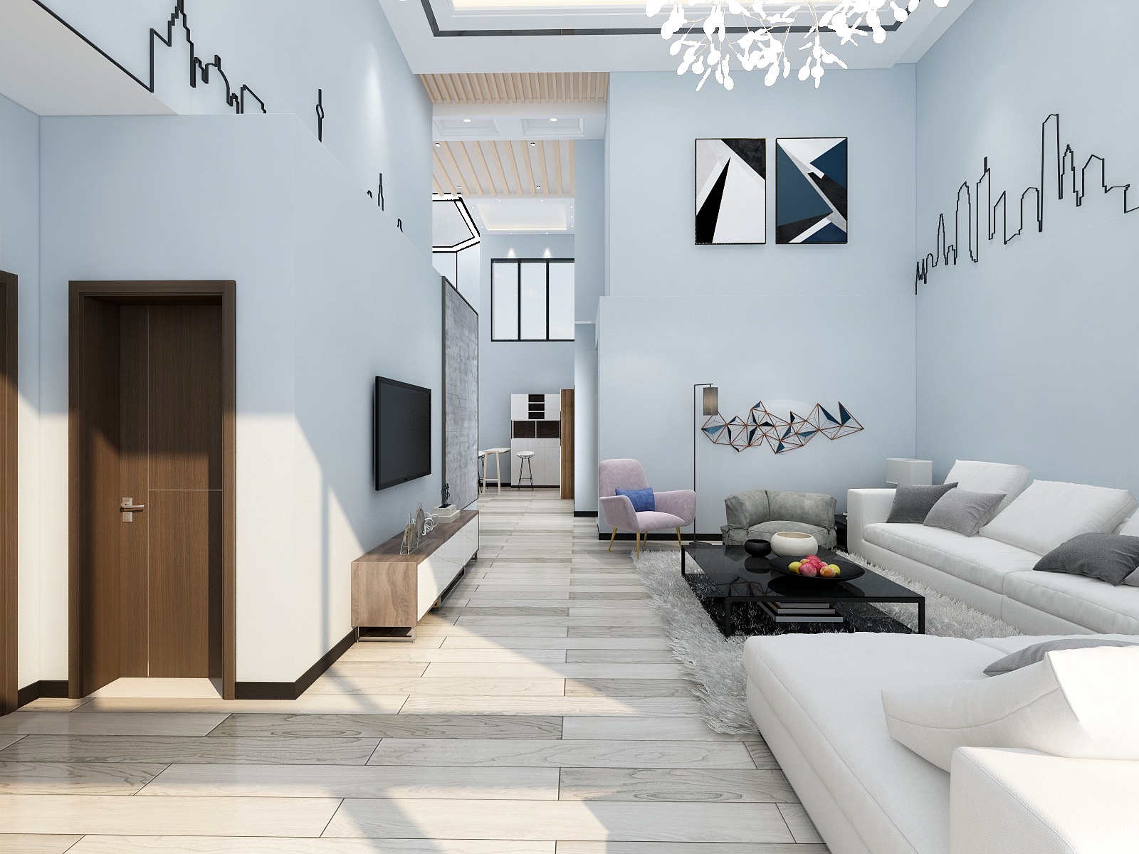 黄舒萱-现代复式小别墅公寓-装修设计方案