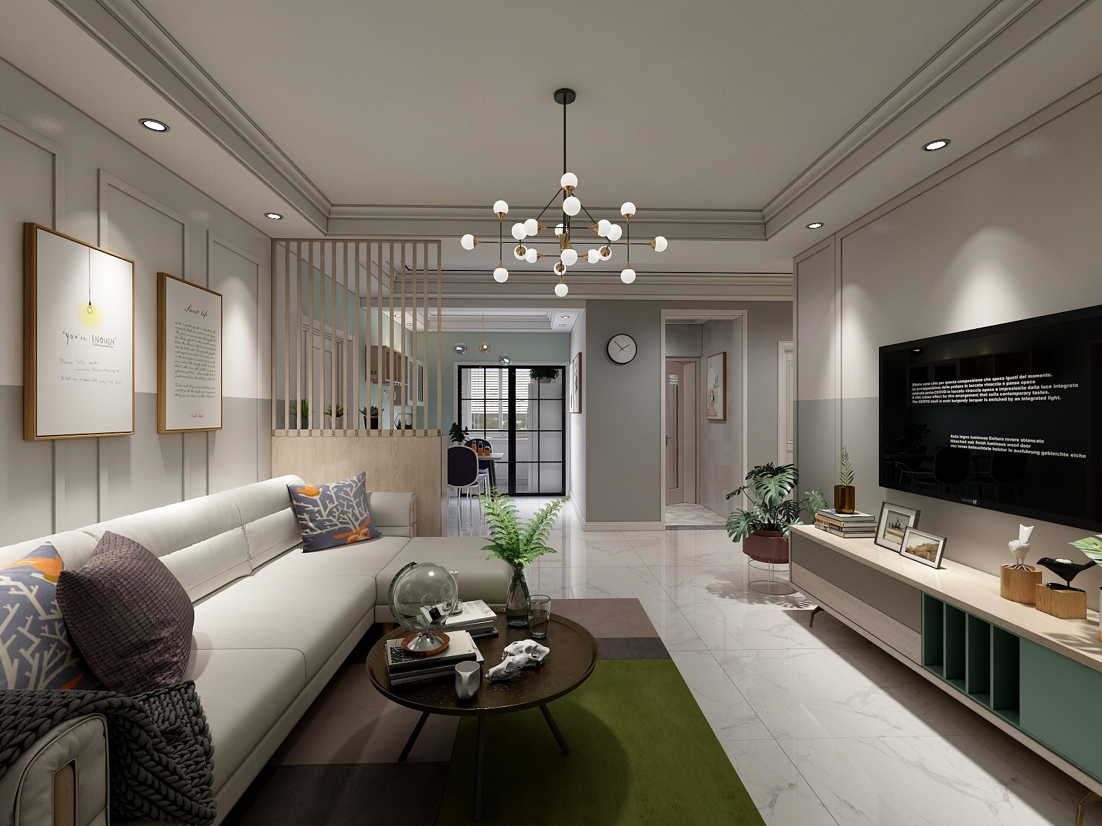 多米设计-蓝鼎北欧-装修设计方案