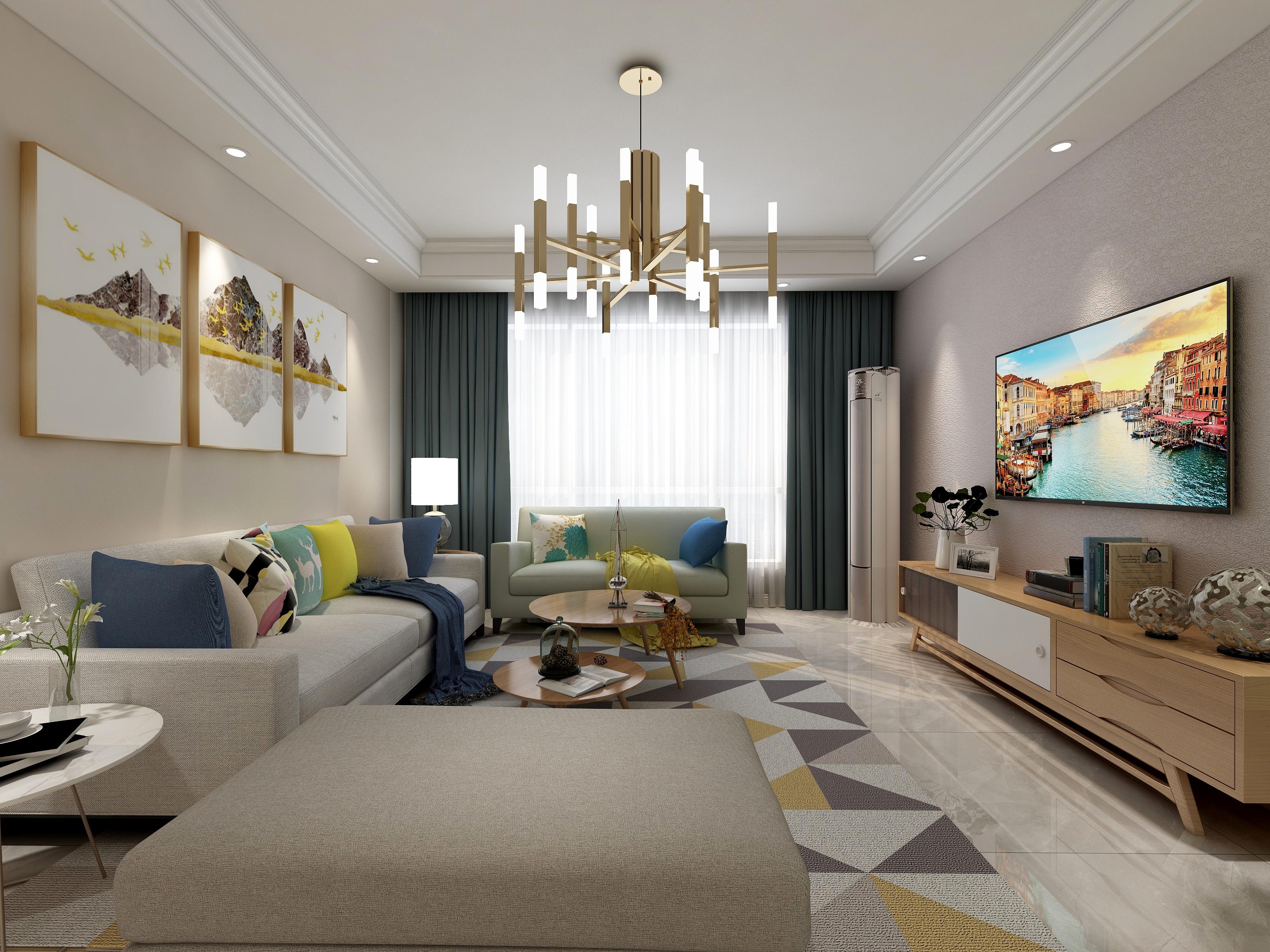 別來無樣-79方北欧两居装修效果图