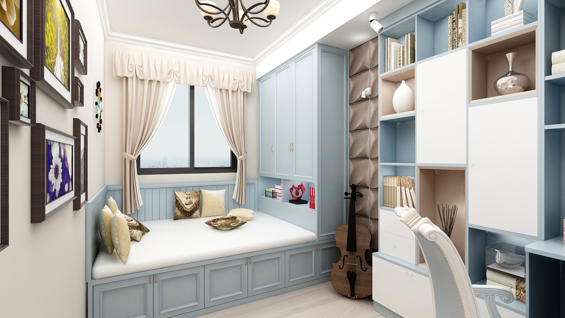 玉蝴蝶中國設計-宜家*新天地7号楼1单元602室-装修设计方案