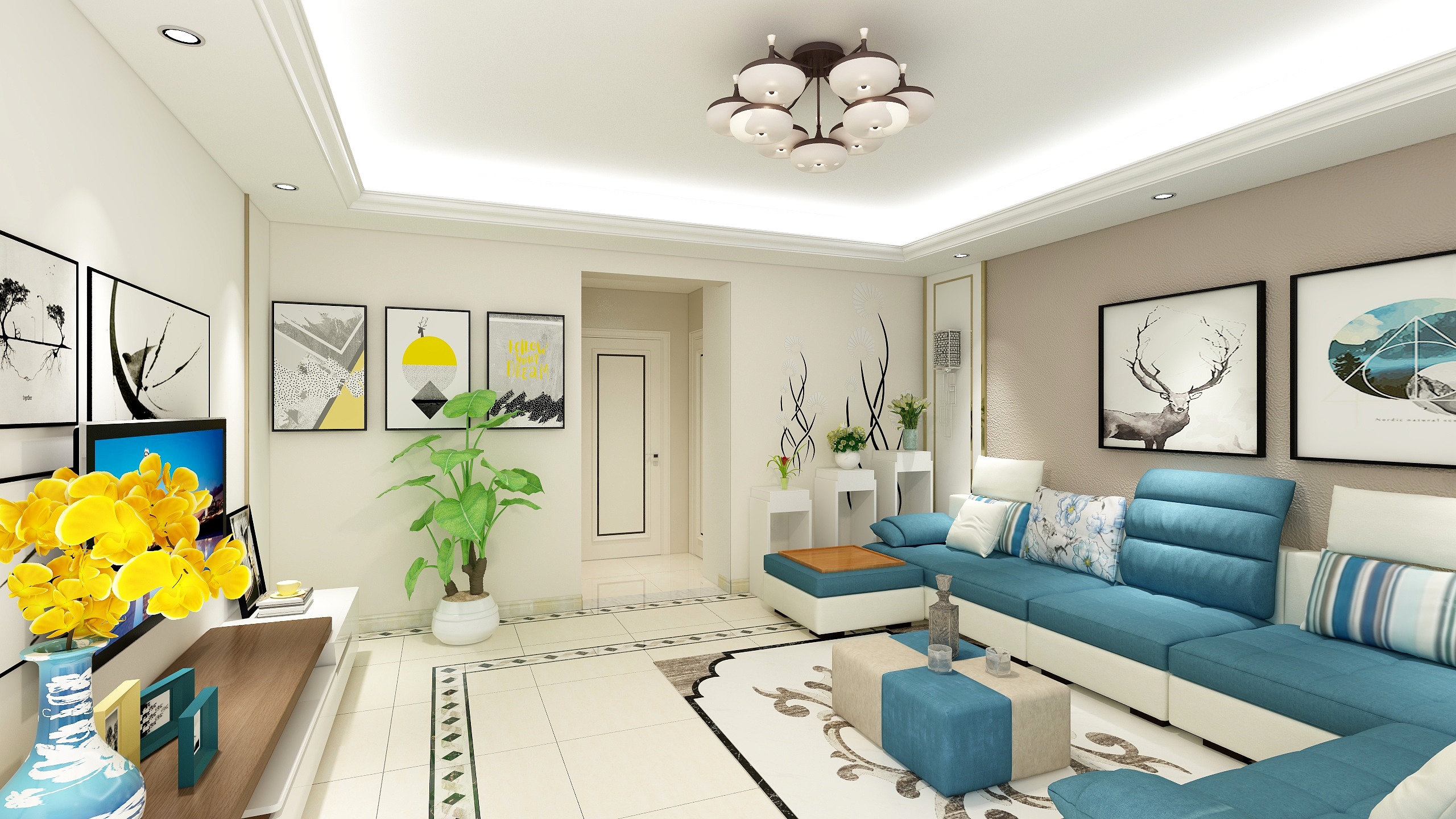  天涯君-南通-凤凰莱茵苑-风格（现代）（初次设计）-装修设计方案