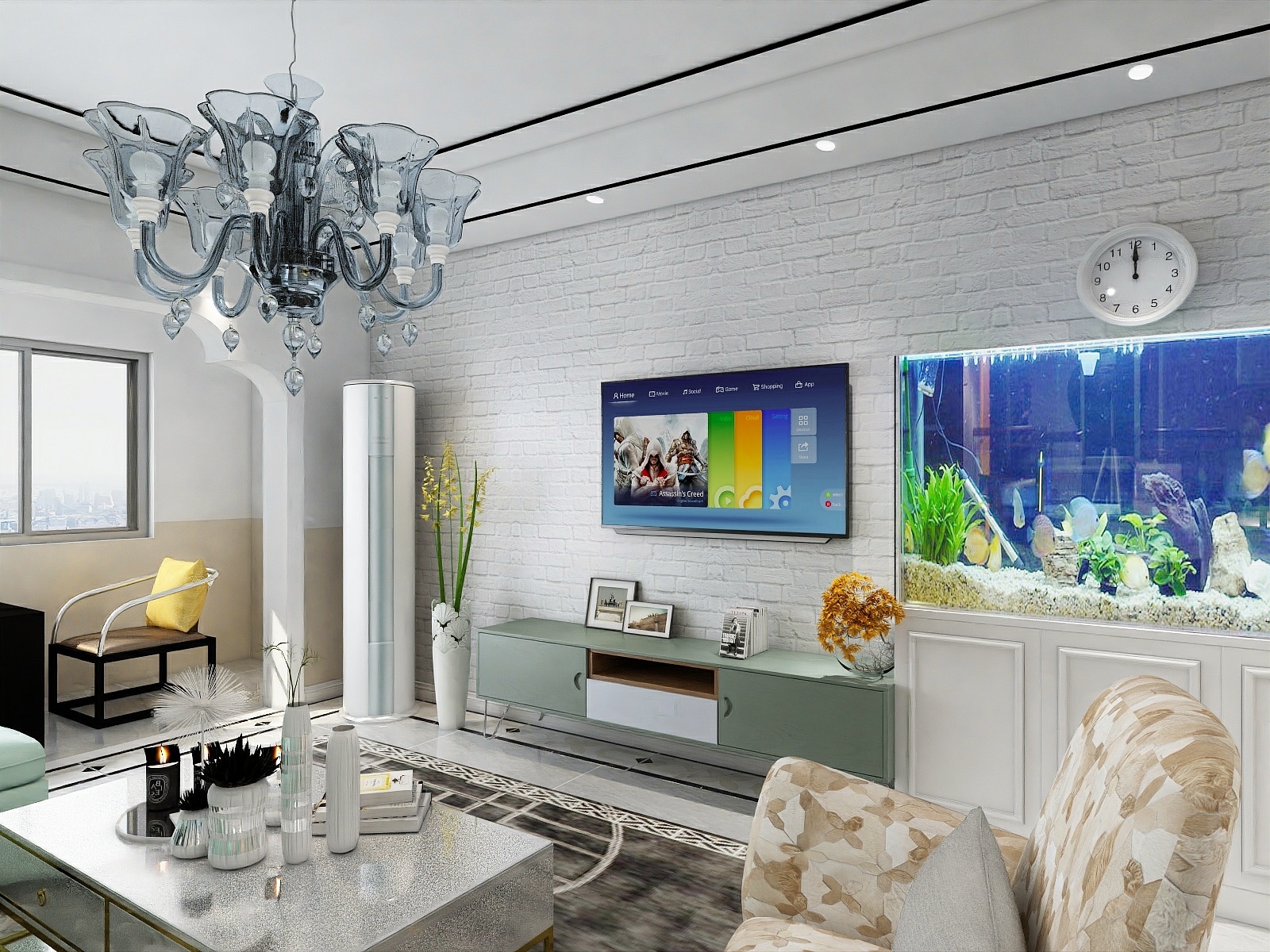 装饰全案设计徐-上城国际145.66㎡33#F户型3室3厅2卫1厨-装修设计方案