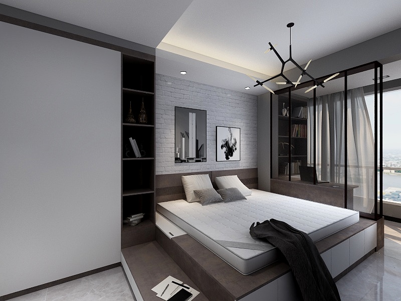 山东大山装修装饰工程有限公司-望山花园（主卧）-装修设计方案