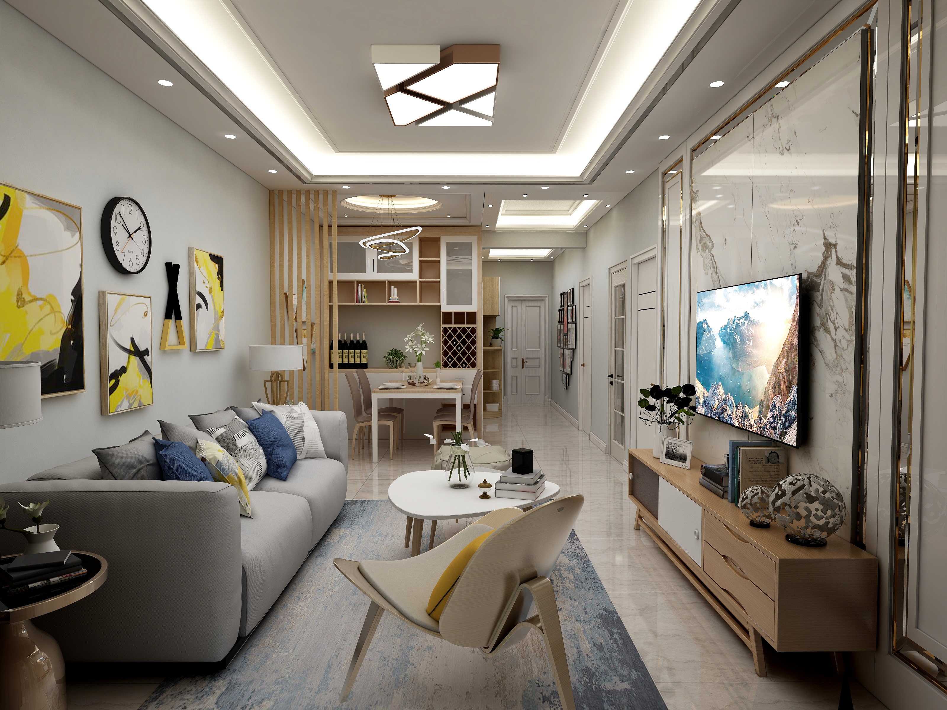 张晓东SHEJISHI-月亮谷-木纹砖-香雪梅-布纹砖-装修设计方案