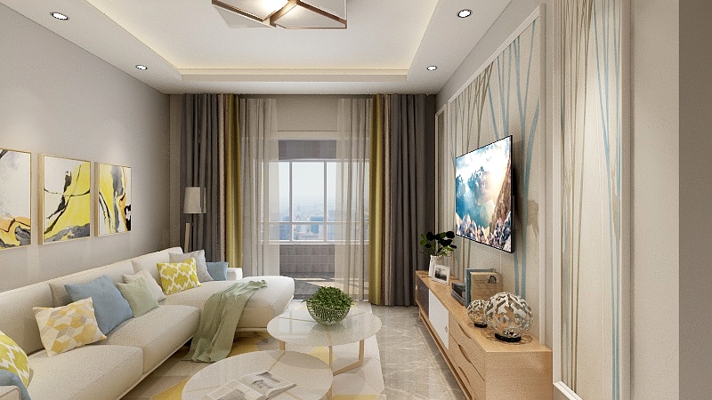 小乔流水-华润二十四城90-装修设计方案