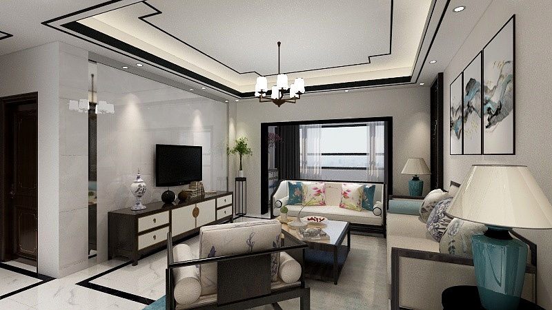 天生AzxT-天府美岸中式风格-装修设计方案