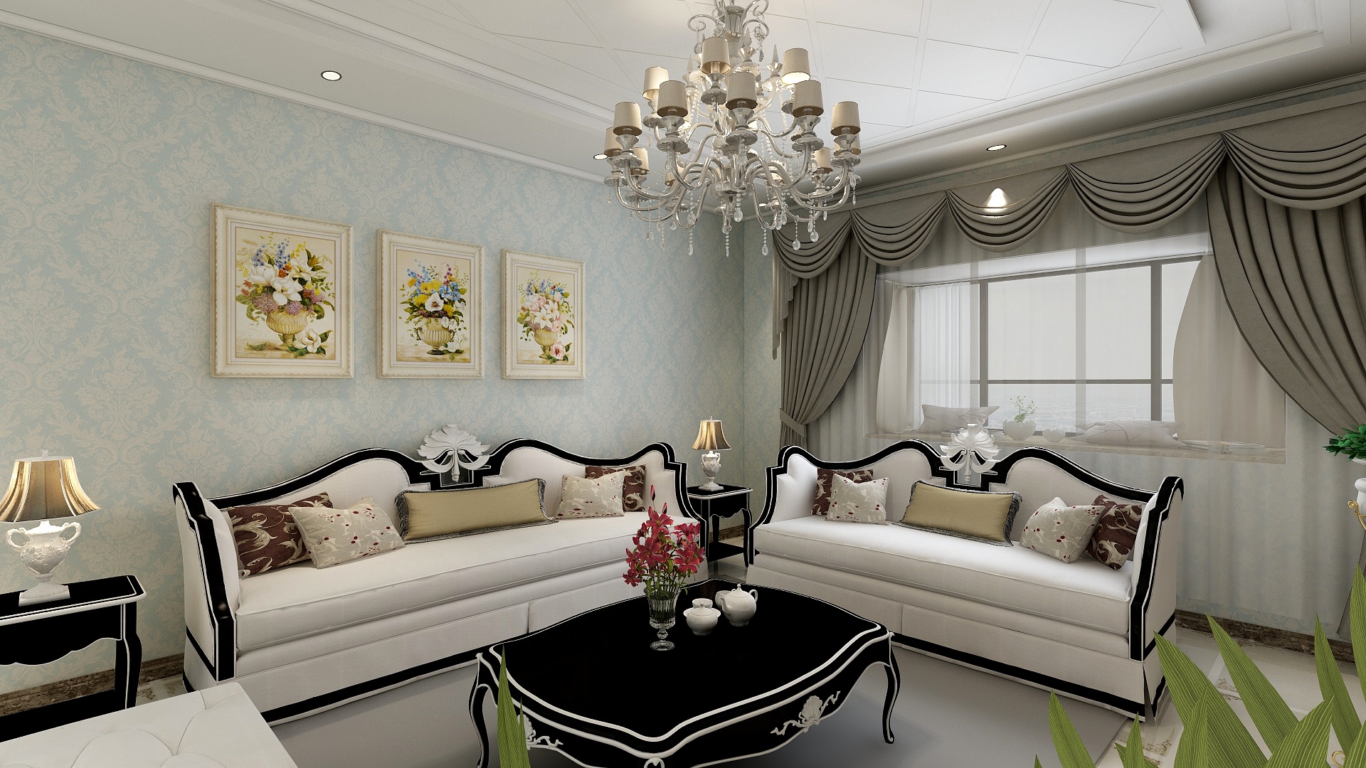 请叫我张坚强-香榭丽舍花园126.00㎡洋房Am户型3室3厅1卫1厨-副本-装修设计方案