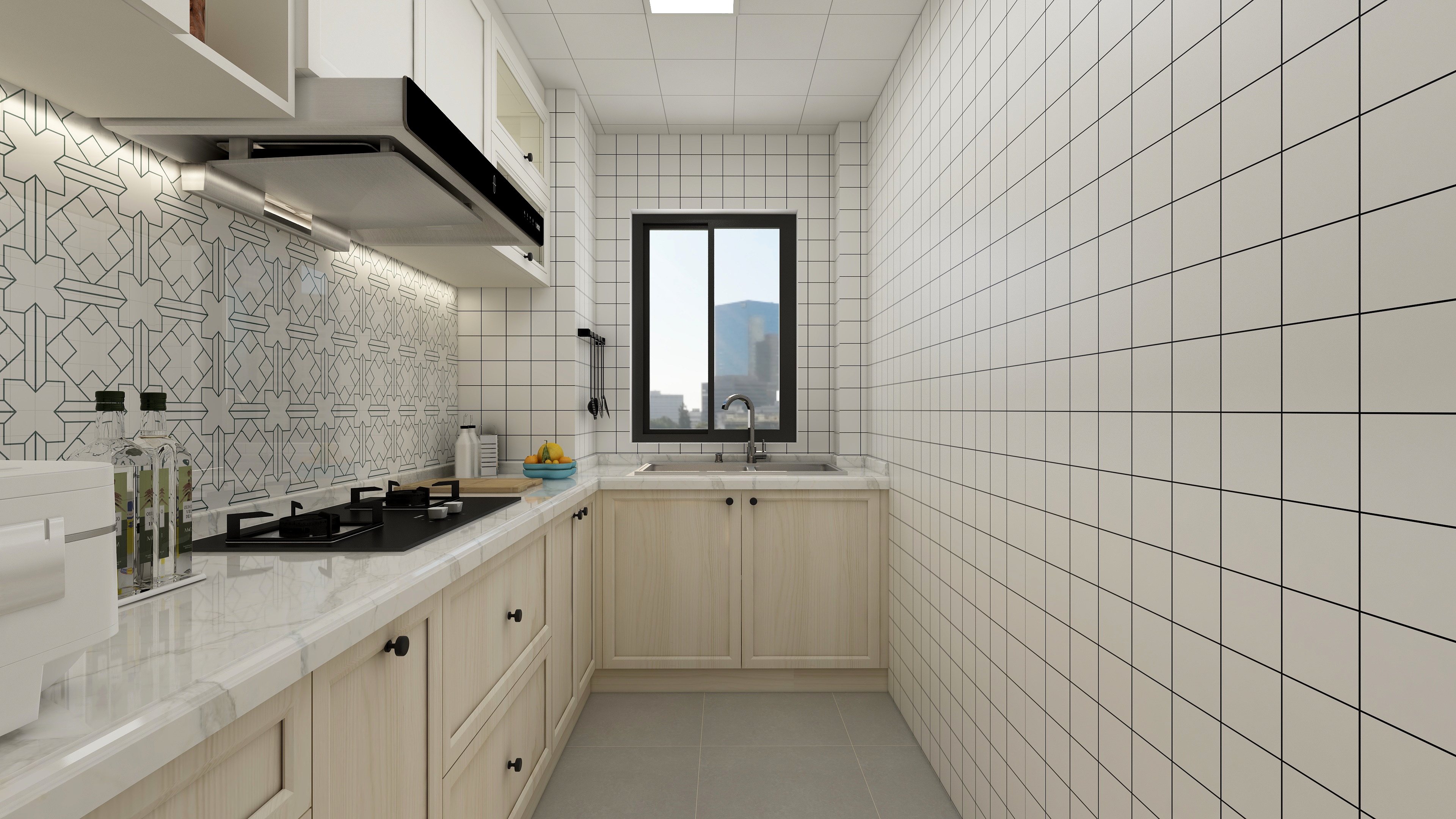 水木芸居设计-复古北欧《清歌》装修效果图