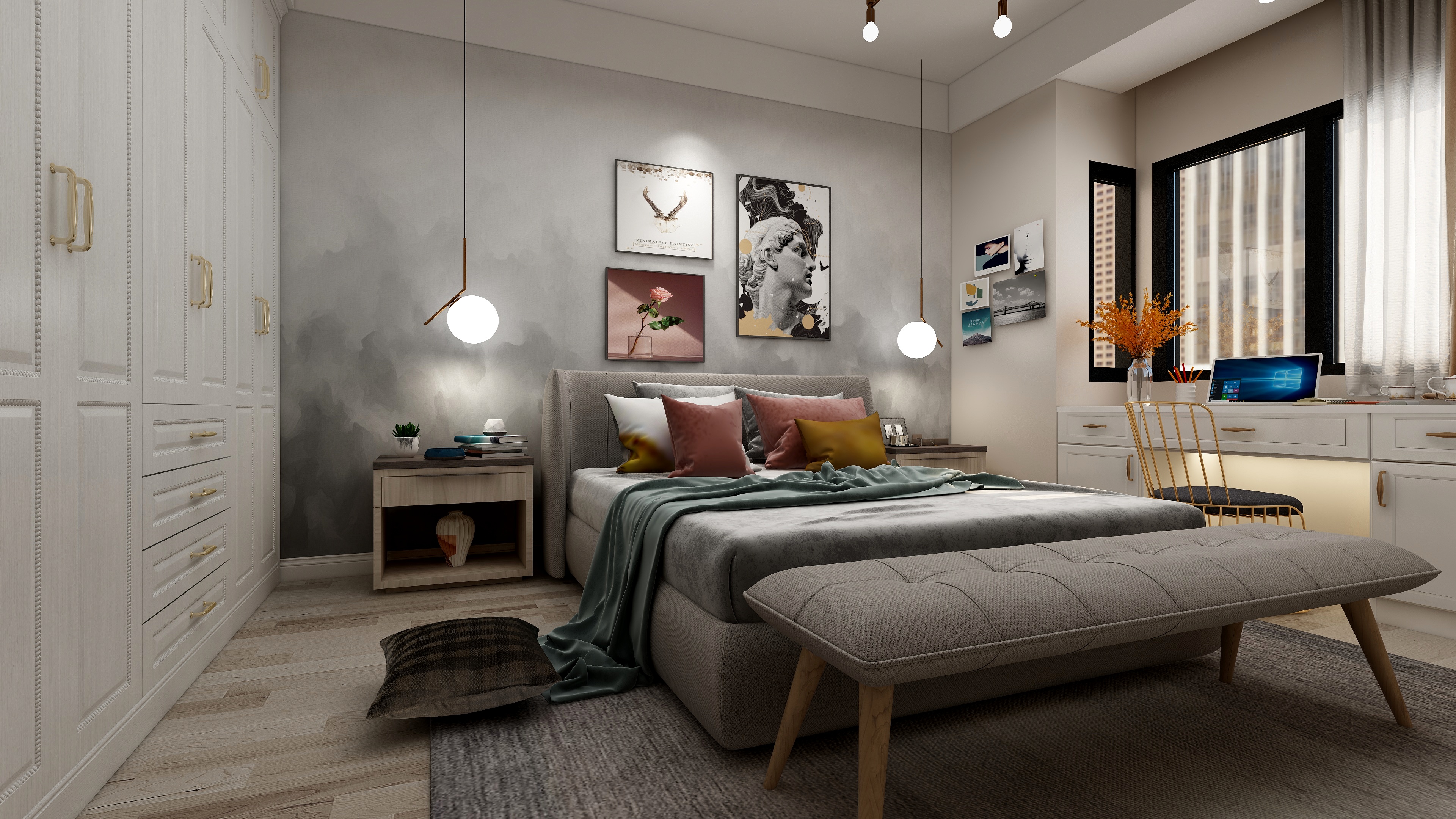 水木芸居设计-复古北欧《清歌》装修效果图