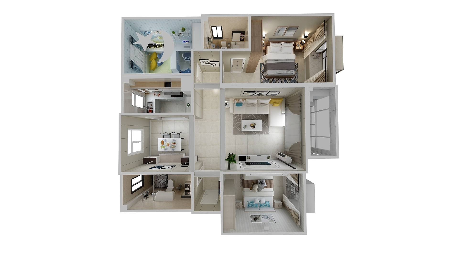 恒星全屋整装-现代简约-装修设计方案