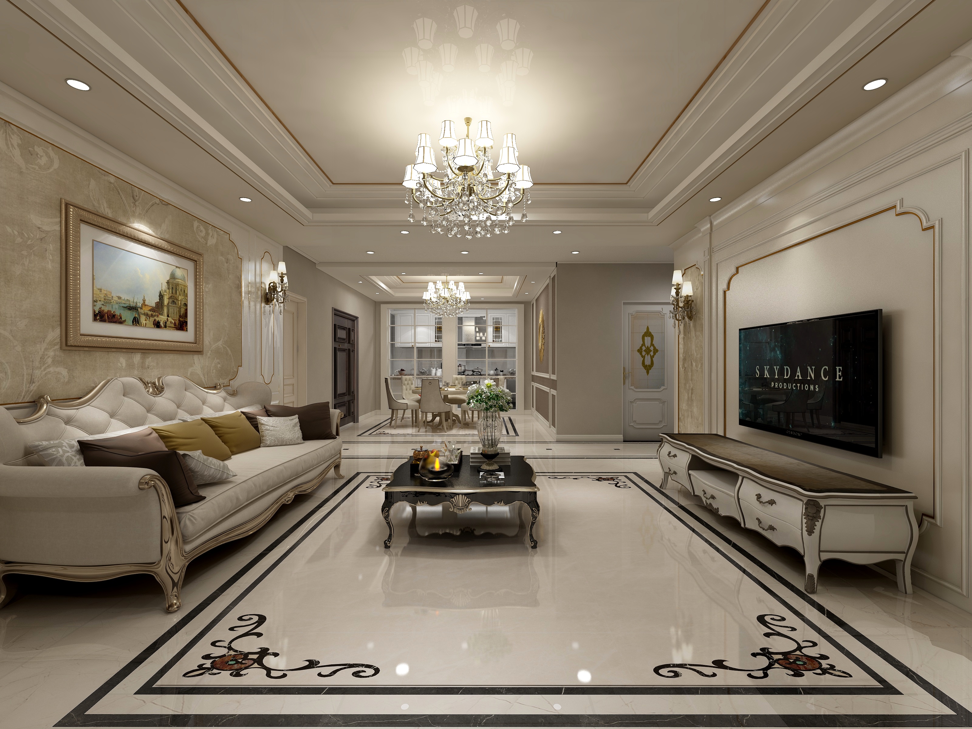 王玲-加西亚瓷砖玫瑰园3-1-401-装修设计方案