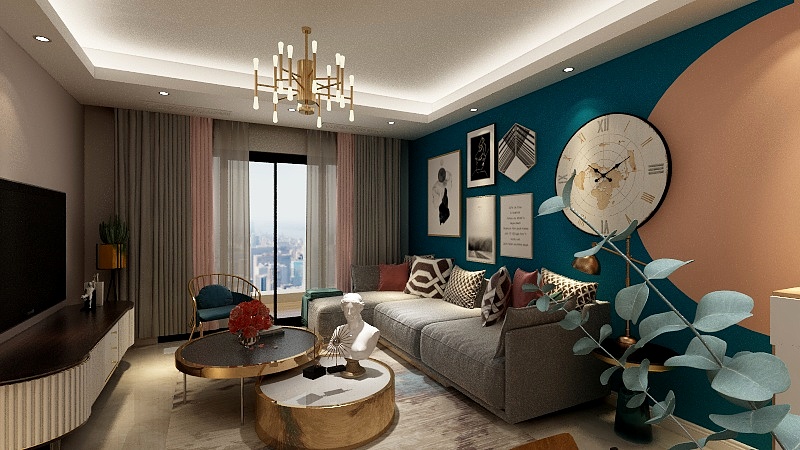 设计师丨WangLingbao-中澳滨河湾-装修设计方案