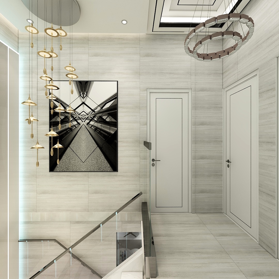 廸偉-城匯三重天－86m2三層LOFT装修效果图