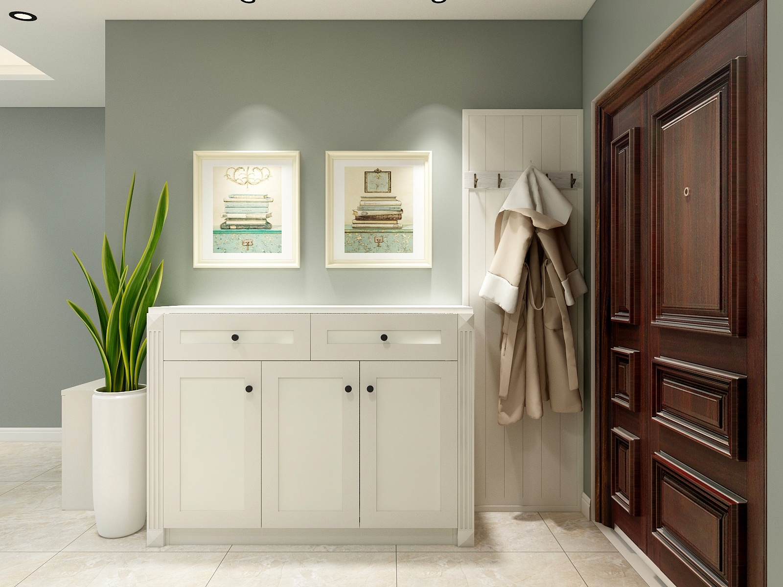 -尚东城138.00㎡D户型3室2厅2卫1厨-装修设计方案