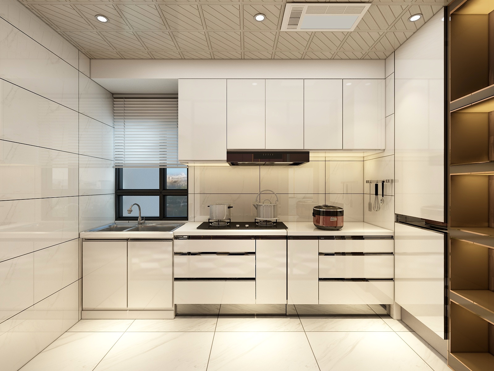 廸偉-80㎡后现代两居装修效果图