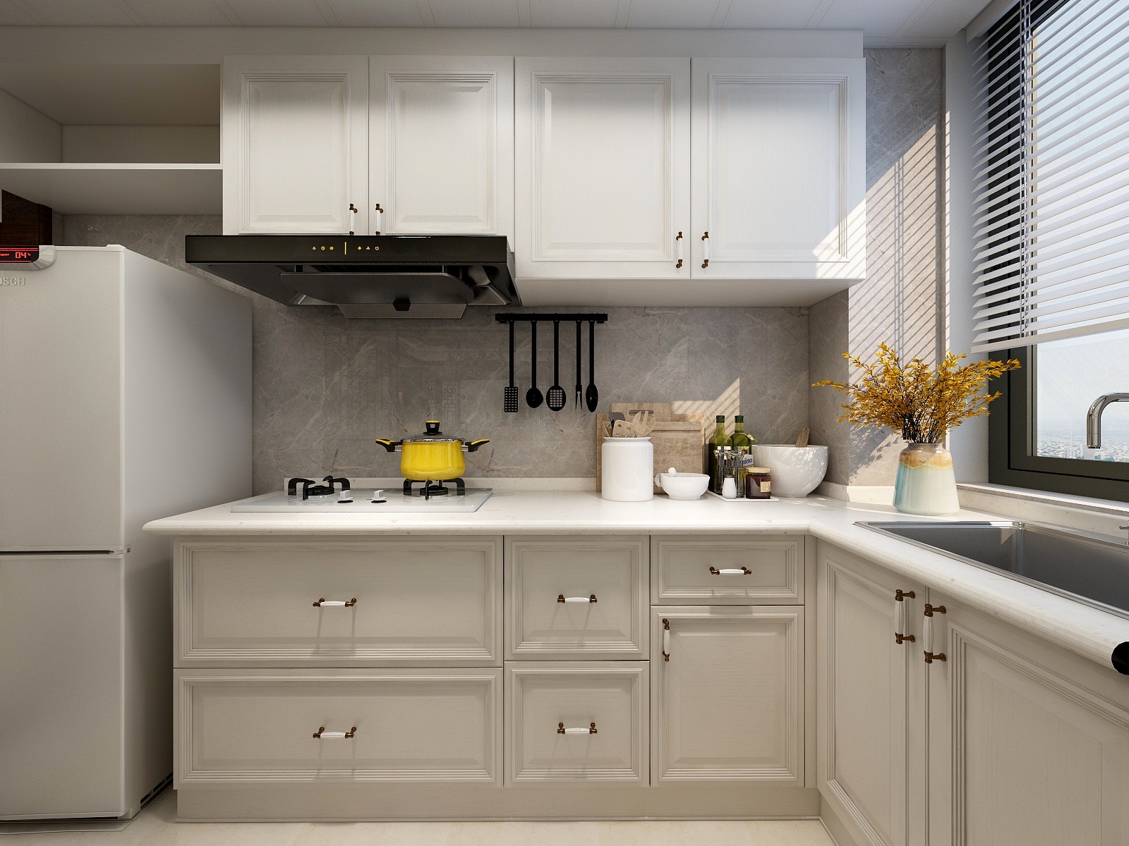 王叶辉-129方新中式三居装修效果图