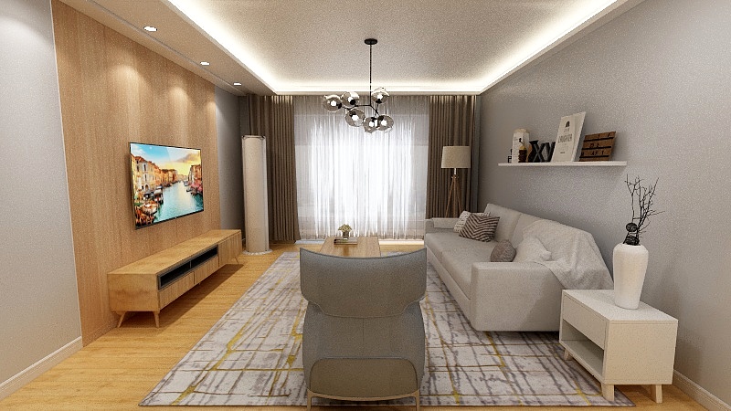 富家装饰Q-山水三室李re-装修设计方案