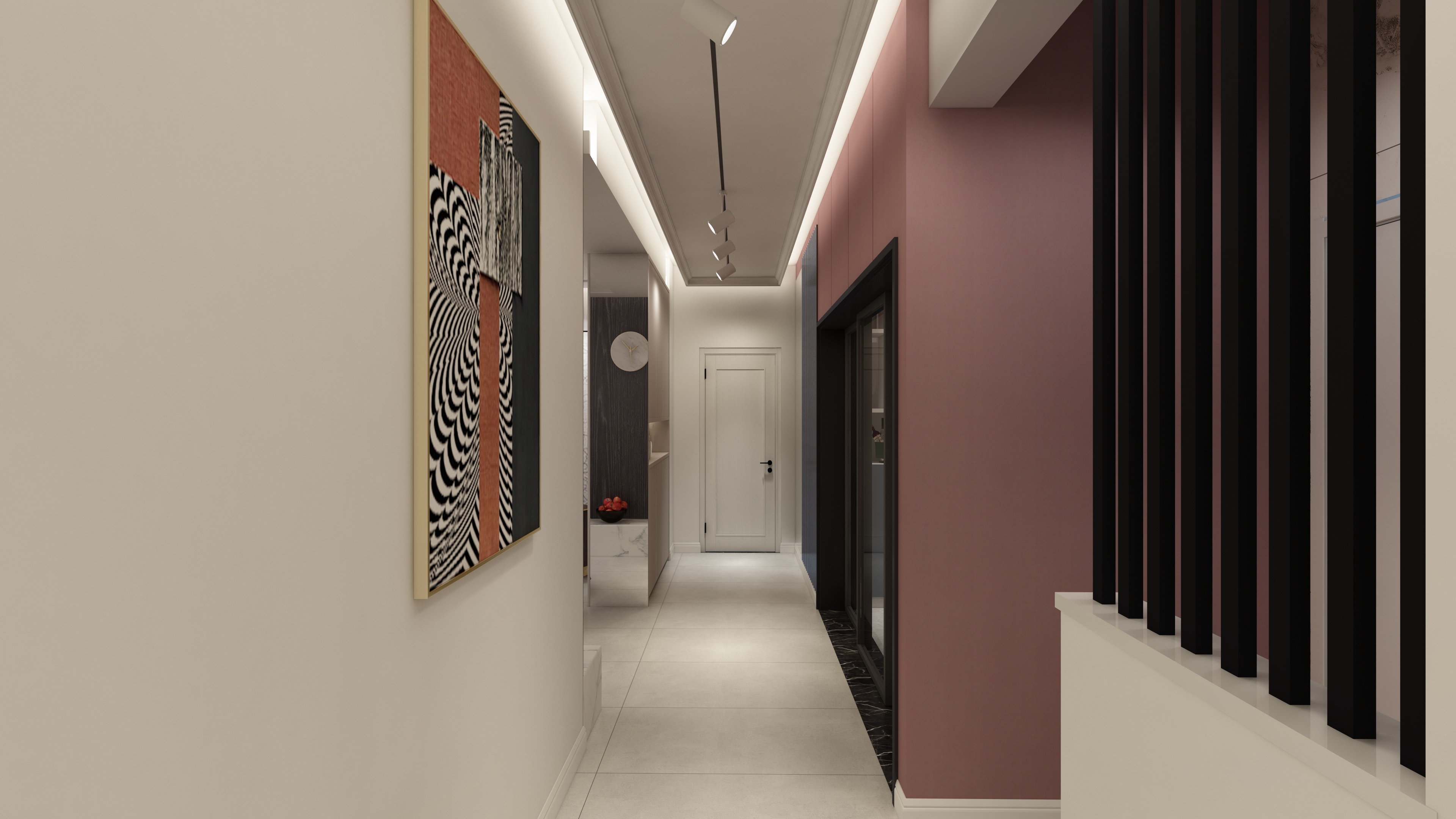 水木芸居设计-现代优雅风《诗里寻》一层客厅装修效果图第4张