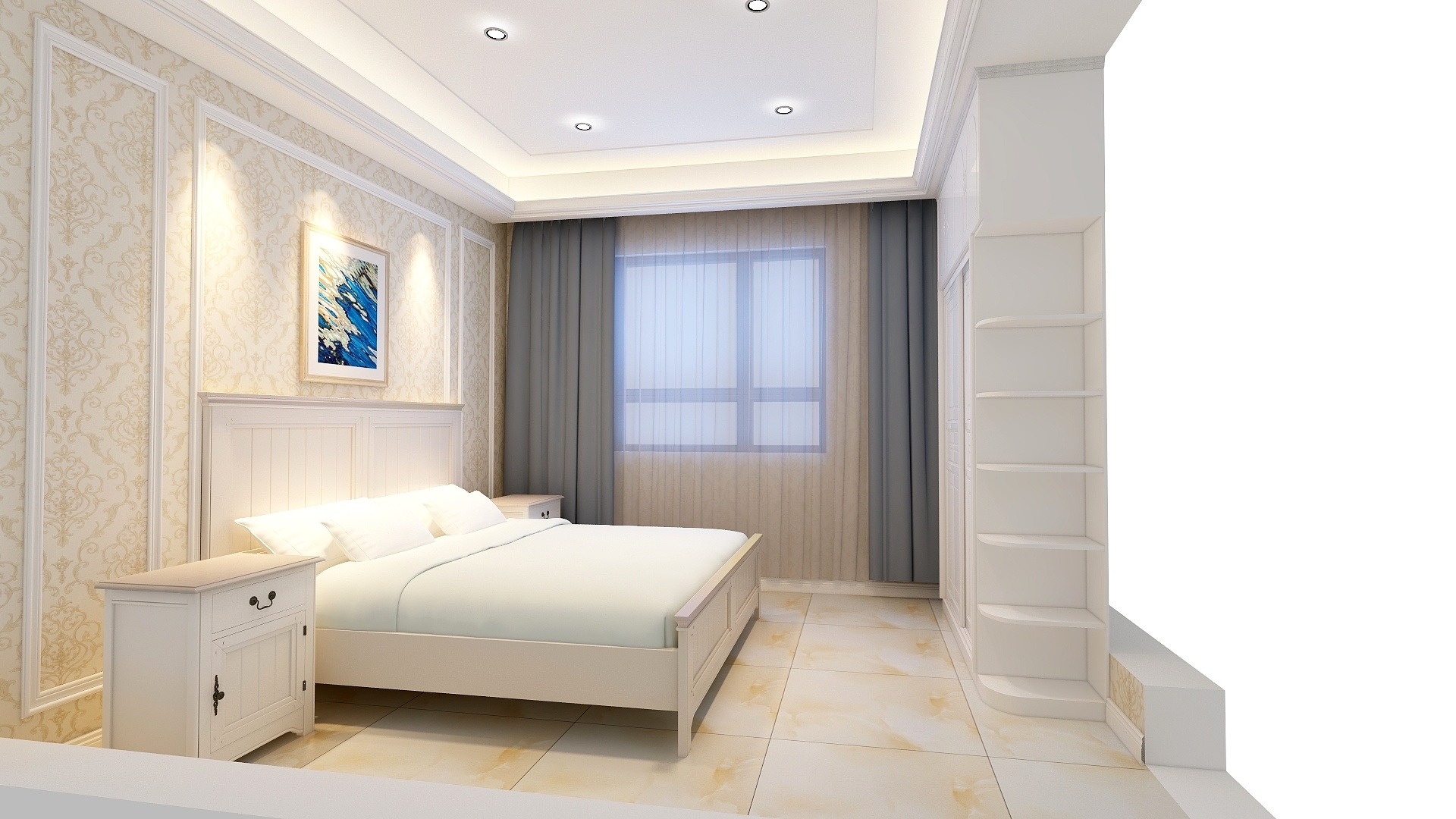 KZH设计-安阳绿谷杨府一楼-装修设计方案