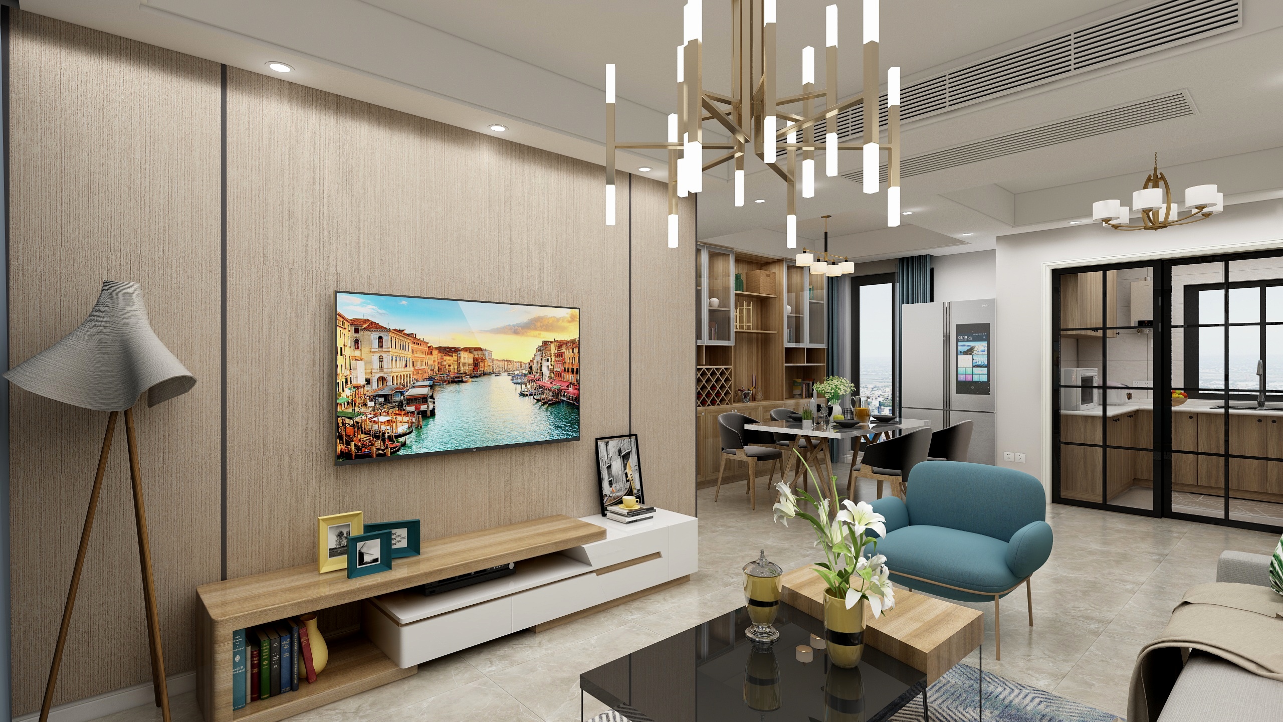 设计师居玲Jolin-[弘阳上水]原木风三居室-装修设计方案