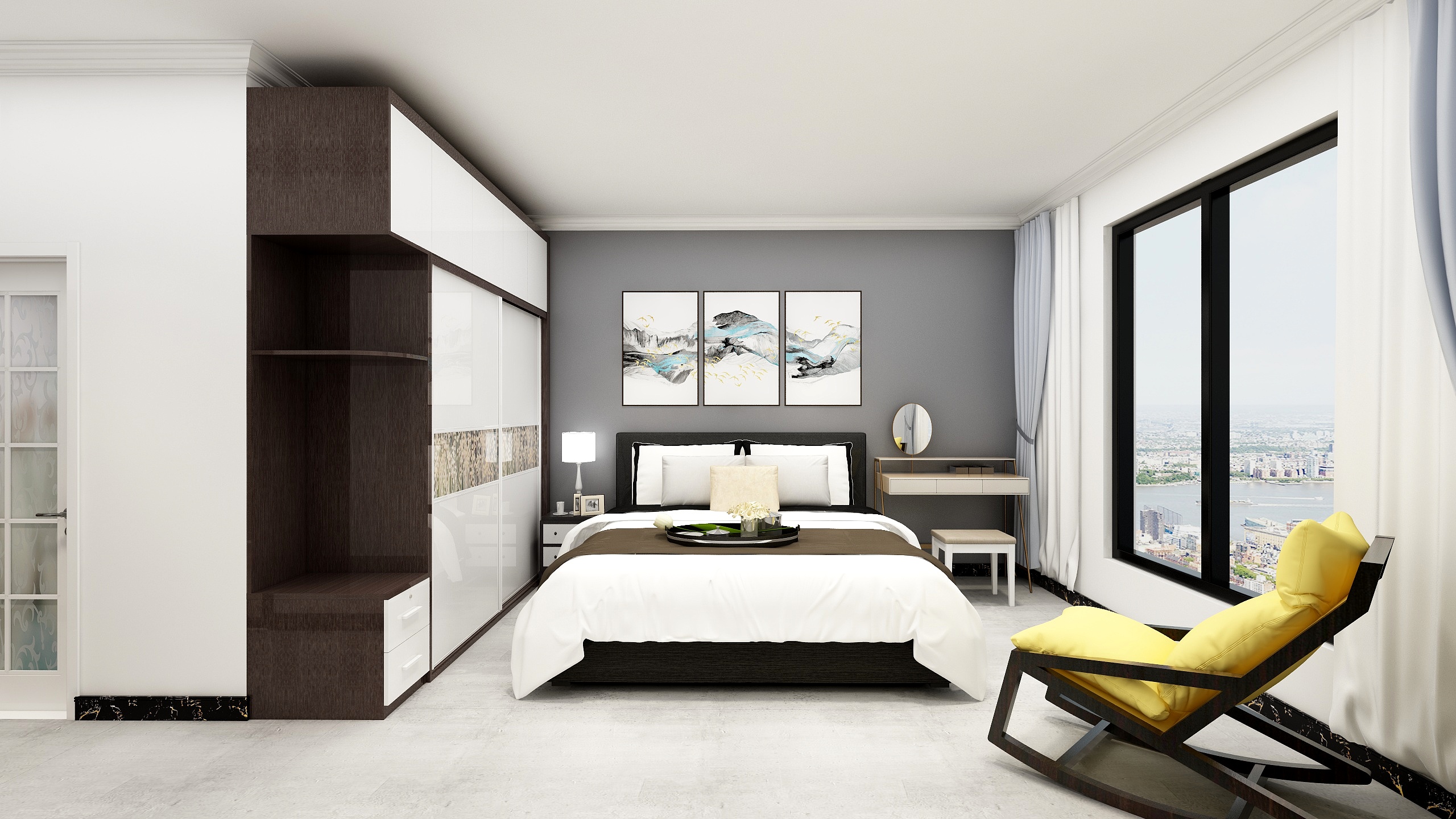 黄兴波众城装饰-盛天东郡138.00㎡138平4+1无吊顶-装修设计方案