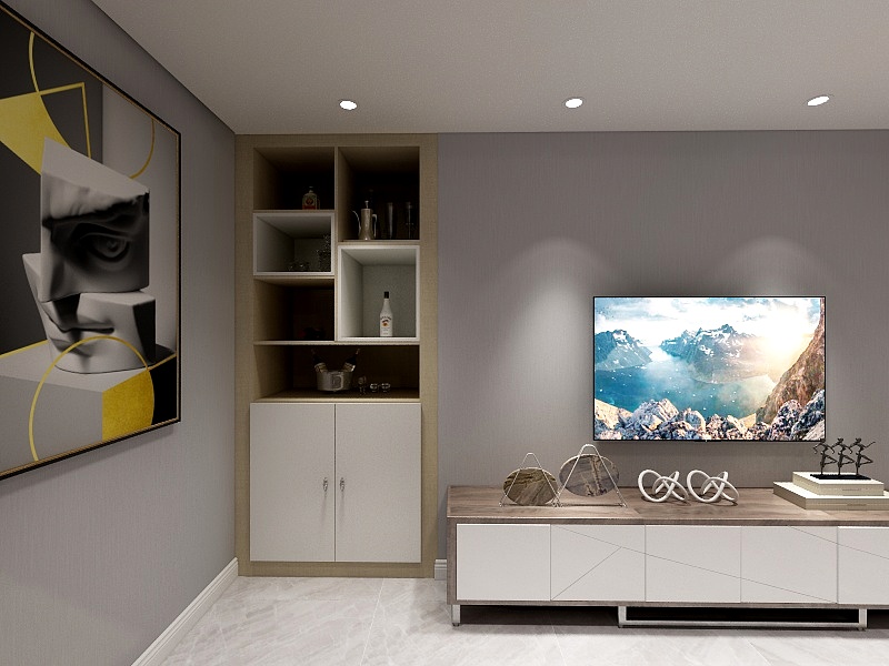 拉米乐曹贺-水榭春天97.00㎡B1户型2室2厅2卫-装修设计方案