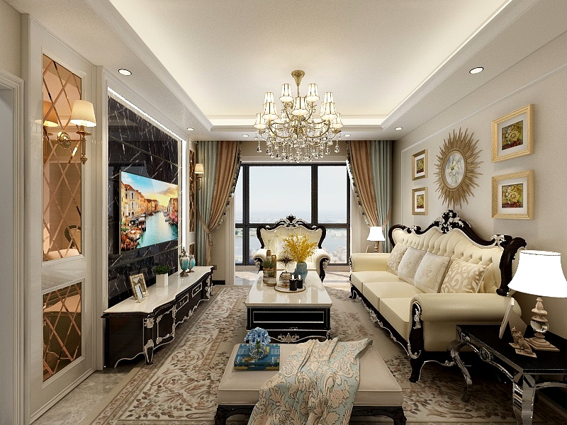 152****8038aoGR-港利上城国际29-1-2001欧式风格-装修设计方案