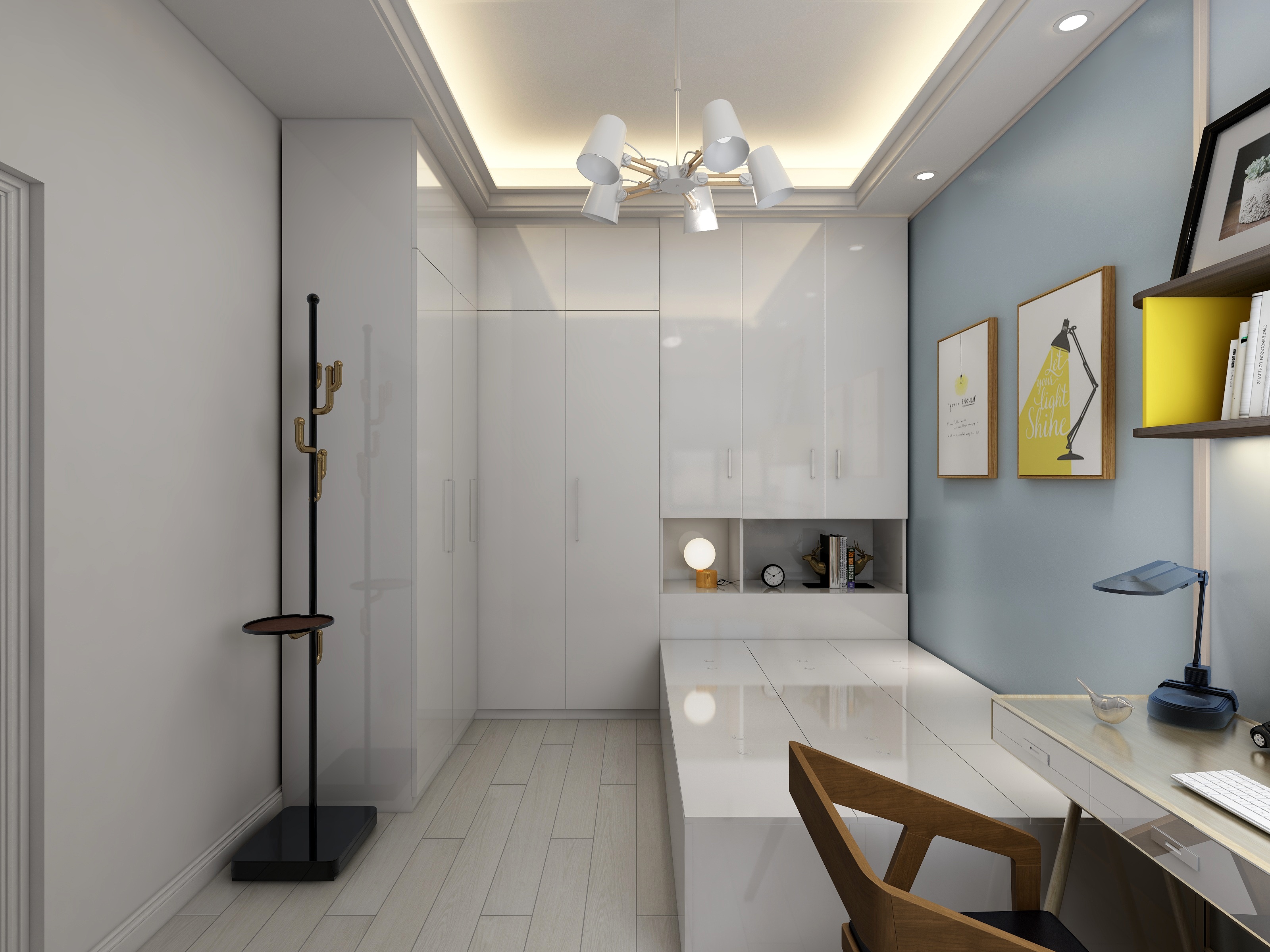 李青越-123方北欧两居一层多功能室装修效果图第2张